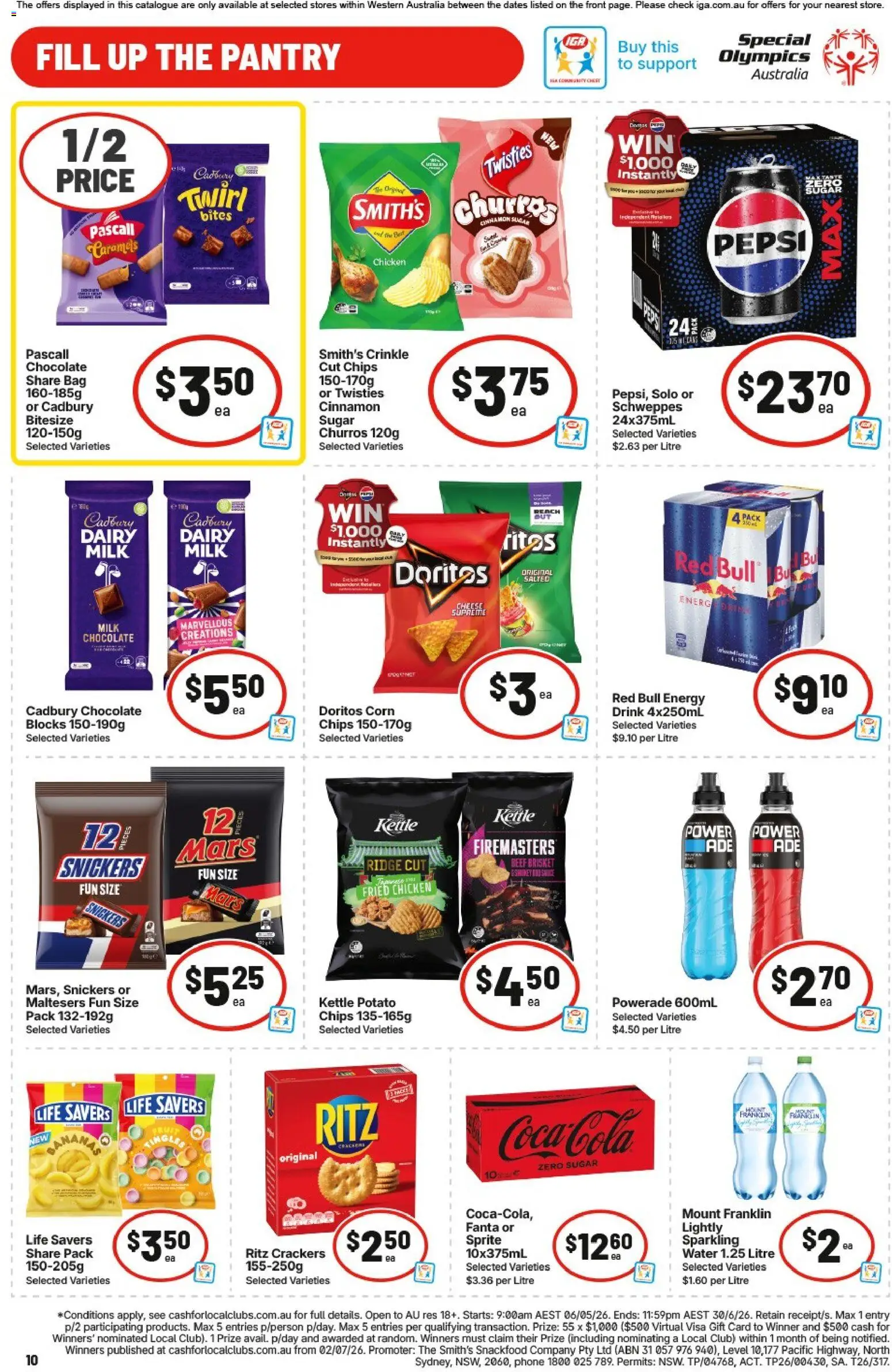 IGA catalogue - valid from 06.05.2026 | Page: 11 | Products: Chocolate, Chips, Phone, Bag