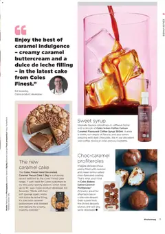 Preview of Coles April Magazine - valid from 02.04.2026 | Page: 11 | Products: Coffee, Cream, Pastry, Sponge