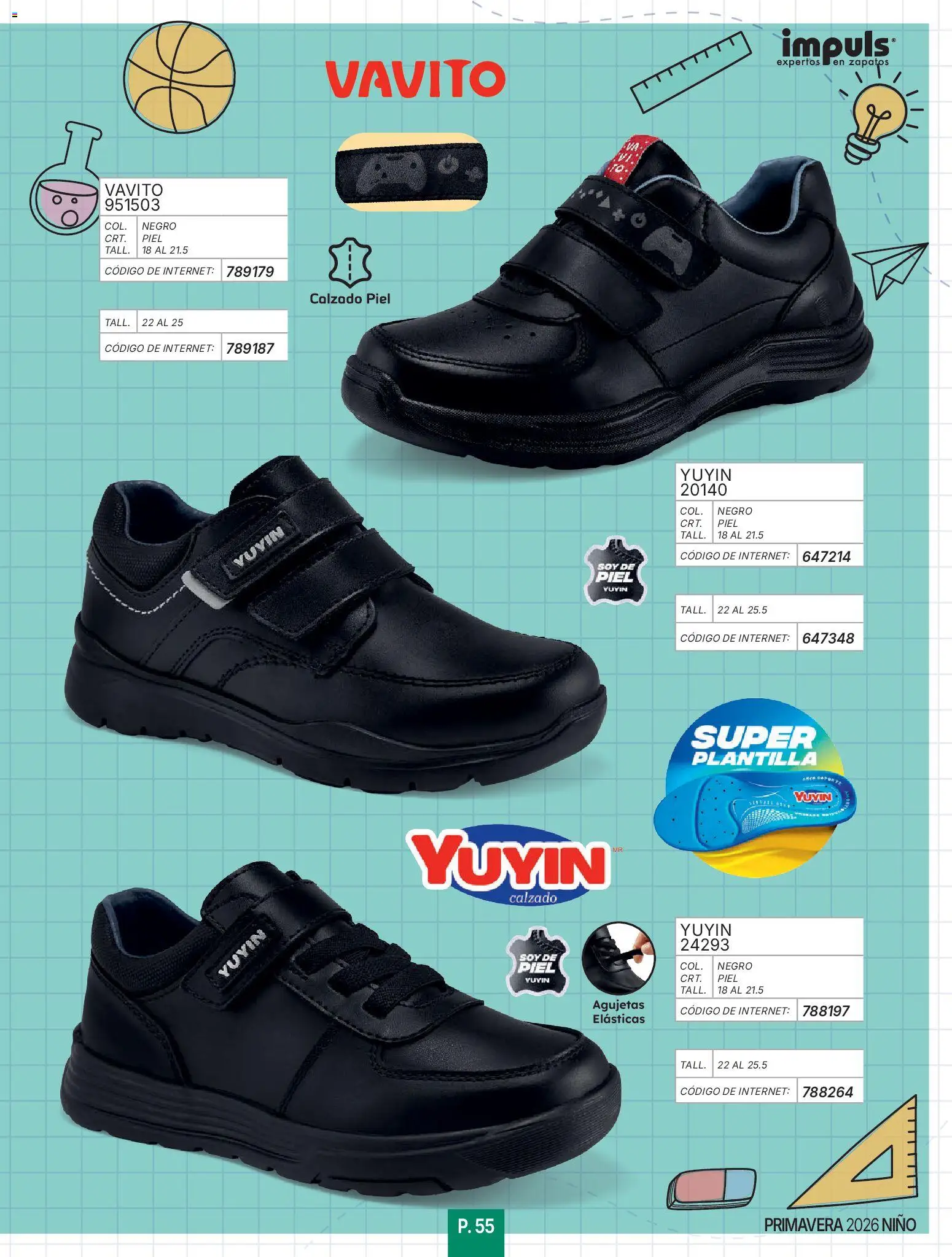 Nuevas ofertas de Impuls válidas en toda la República Mexicana desde el 01.01.2026. ¡Encuentra las mejores ofertas en Impuls catálogo Niño! | Página: 57 | Productos: Zapatos