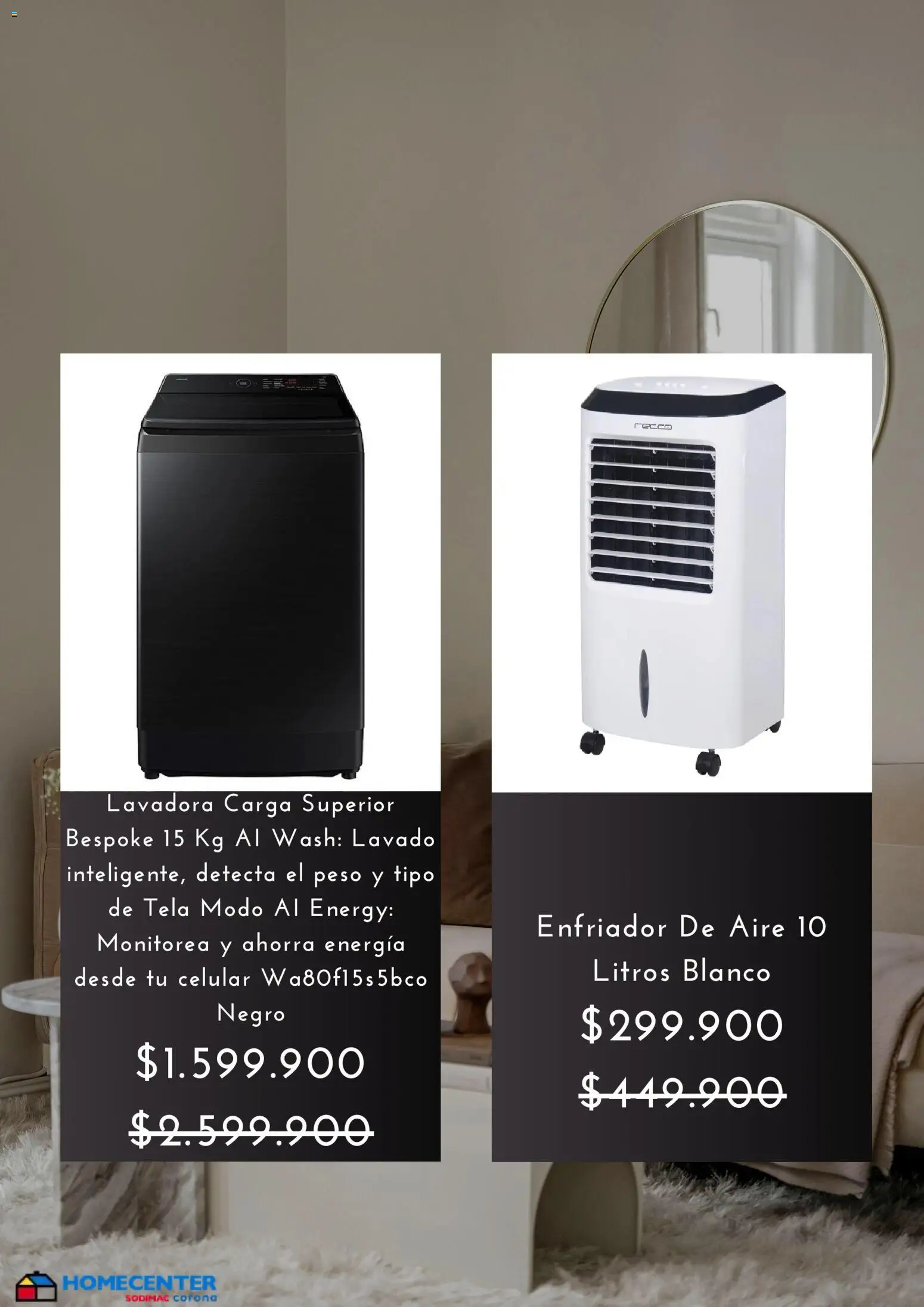 Homecenter revista - valida desde el 04.06.2026 | Página: 5 | Productos: Lavadora, Peso