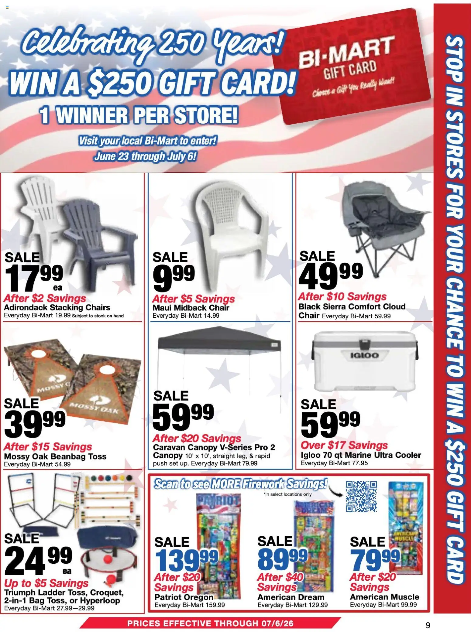 Bi-Mart Membership Savings Book - valid from 06/23/2026 | Page: 9 | Products: Ladder, Chair, Bag