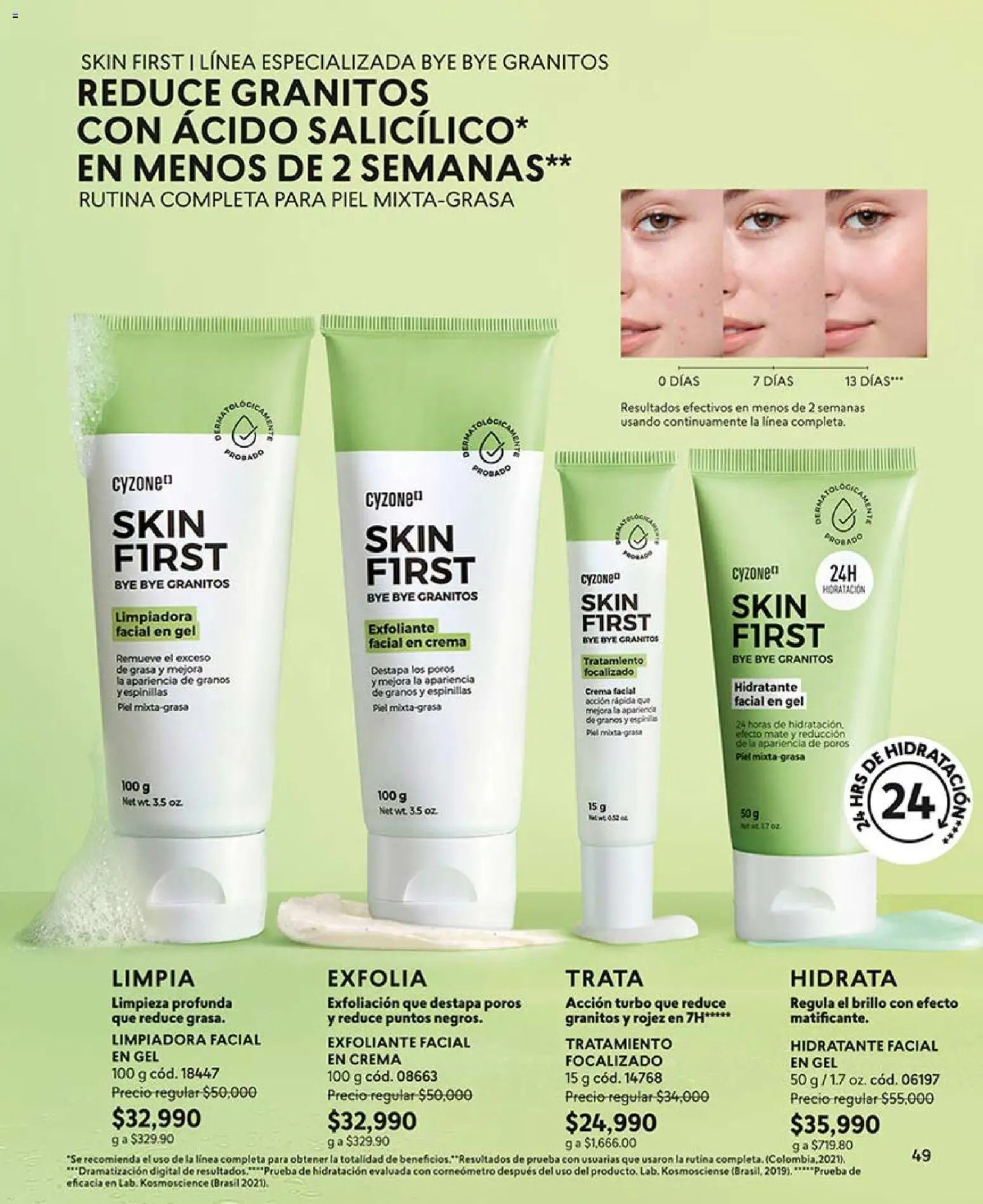 CyZone revista - valida desde el 17.07.2026 | Página: 61 | Productos: Exfoliante facial, Crema, Brillo