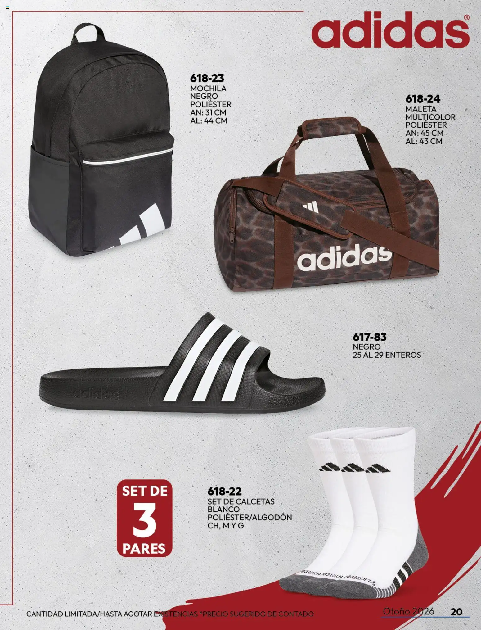 Nuevas ofertas de Cklass válidas en toda la República Mexicana desde el 08/07/2026. ¡Encuentra las mejores ofertas en Cklass catálogo Sportbrands caballero! | Página: 23 | Productos: Calcetas, Mochila, Maleta