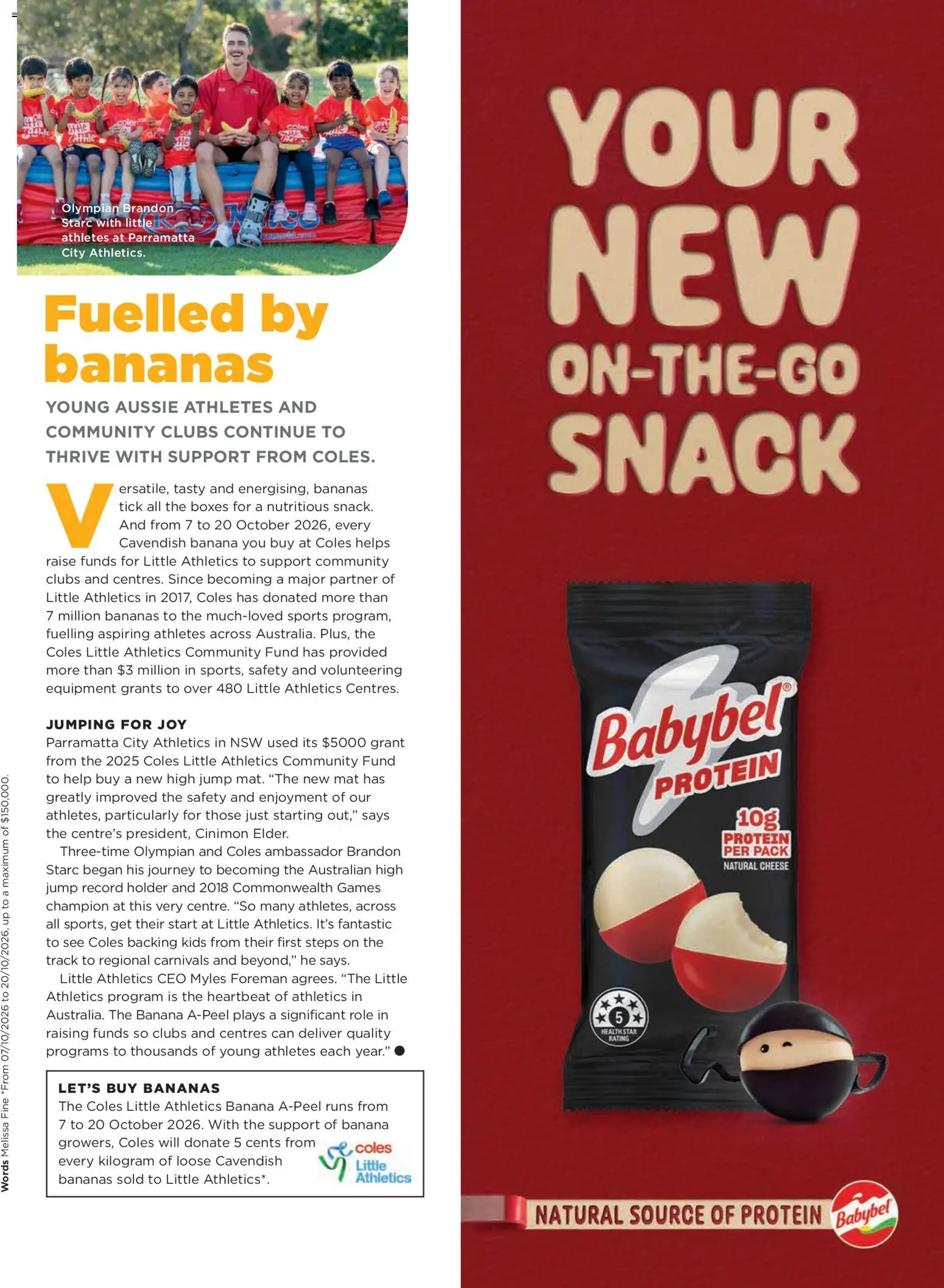 Coles catalogue - valid from 01/10/2026 | Page: 119 | Products: Protein, Cheese, Bananas