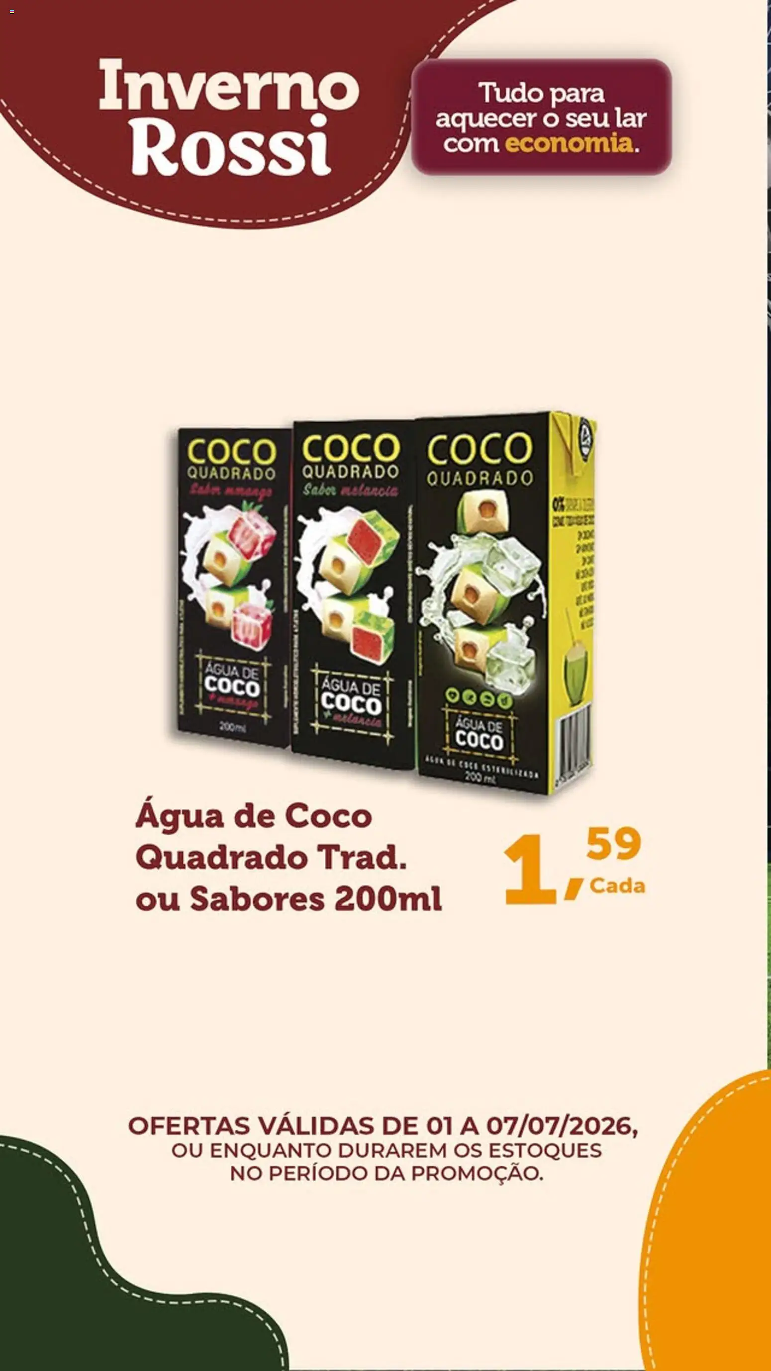 Rossi Supermercados Folheto - válido de 01/07/2026 | Página: 2 | Produtos: Coco, Água de coco