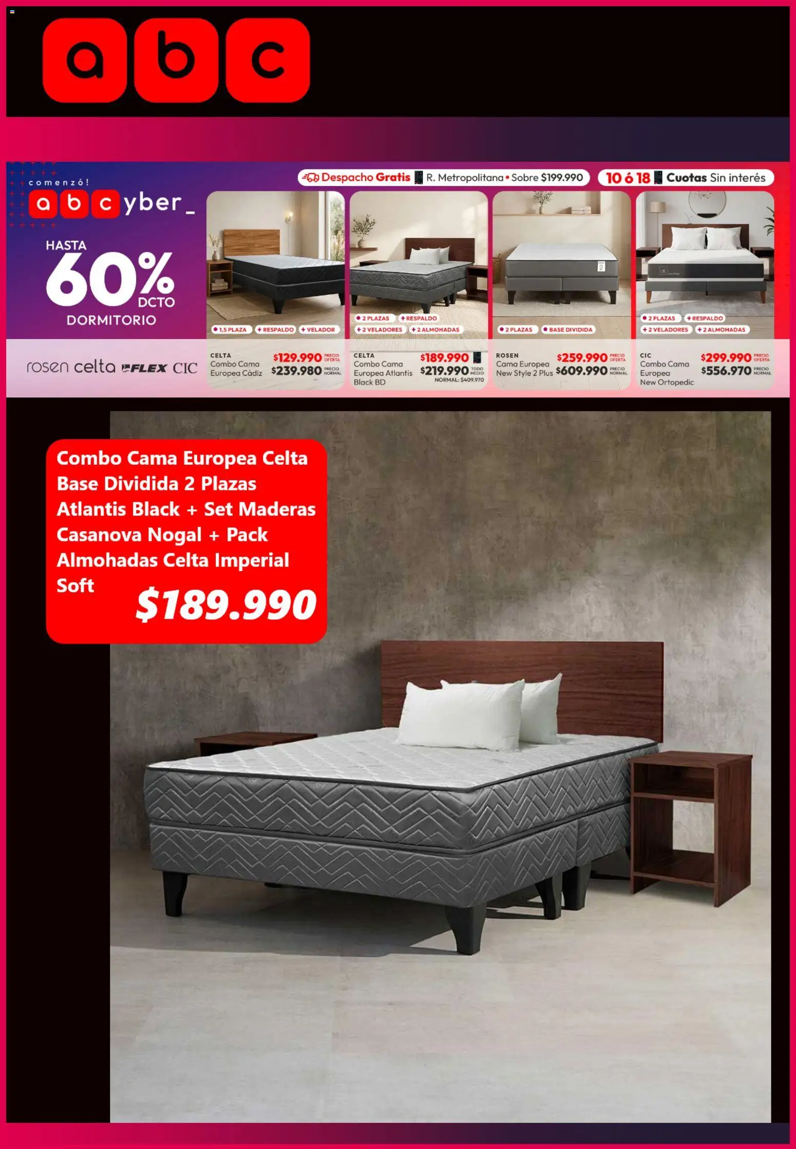 ABC Cyber Day │ válido desde el 30.05.2026 | Página: 7 | Productos: Cama, Base