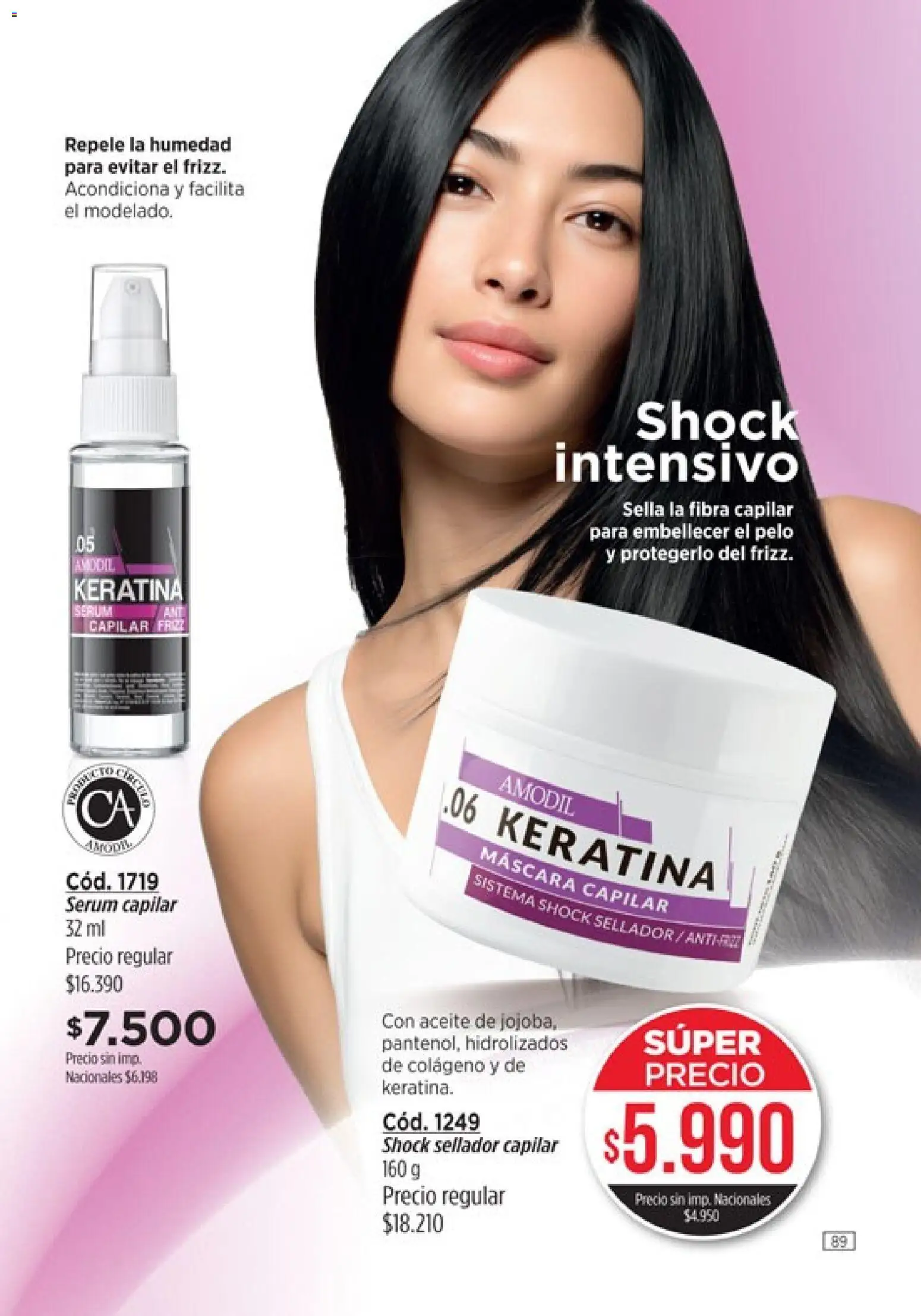 Catálogo Amodil Campaña 15 │ válido desde el 26/08/2026 | Página: 89 | Productos: Aceite, Serum, Máscara