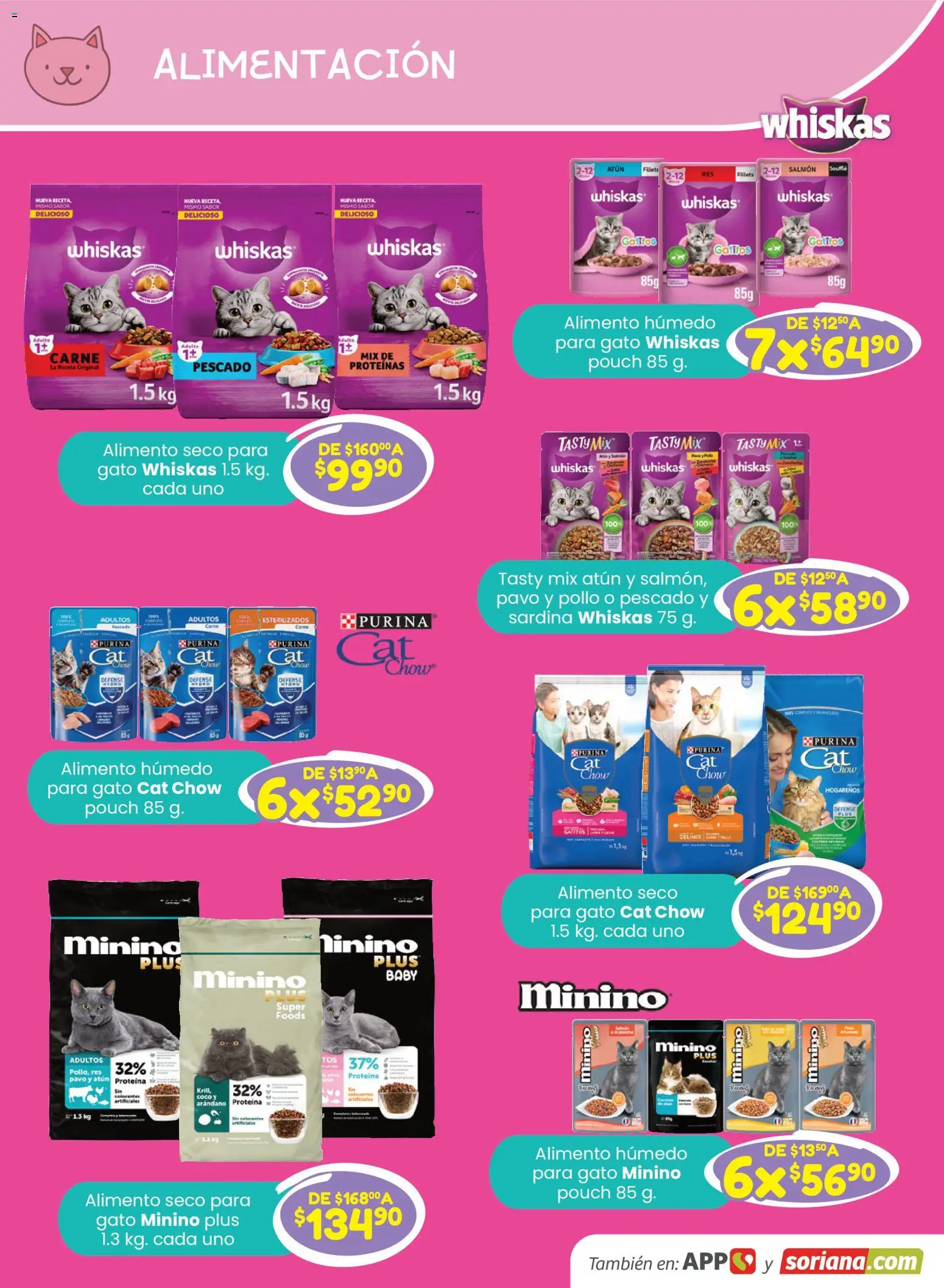Nuevas ofertas de Soriana válidas en toda la República Mexicana desde el 13/08/2026. ¡Encuentra las mejores ofertas en Soriana Especial Mascotas Híper Nacional! | Página: 13 | Productos: Res, Pavo, Carne, Proteína
