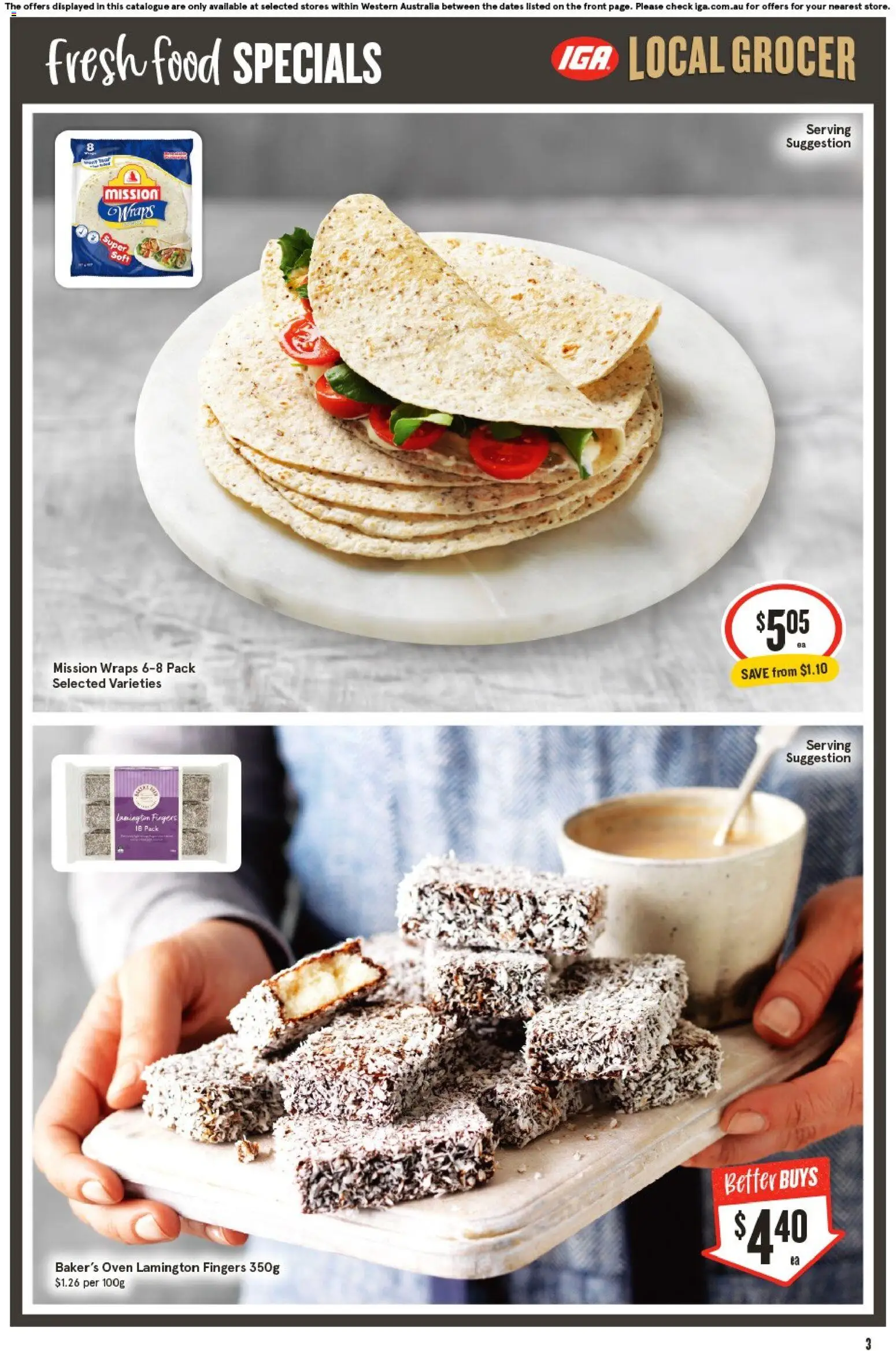 IGA catalogue - valid from 26/08/2026 | Page: 3 | Products: Juice, Chips, Water, Lime