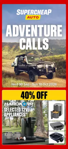 Preview of Supercheap Auto catalogue - valid from 30/09/2026
