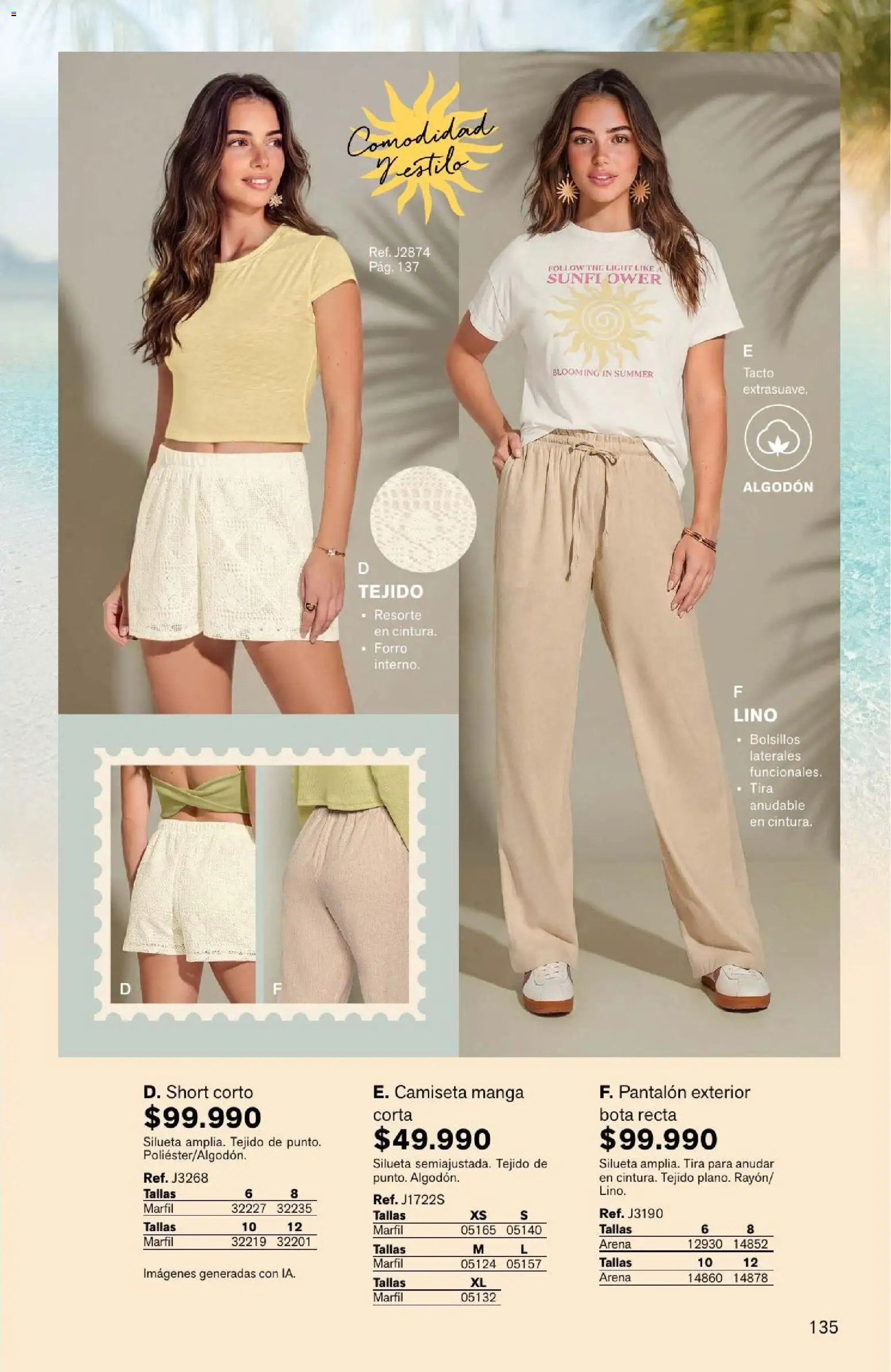 Leonisa revista - valida desde el 04/08/2026 | Página: 135 | Productos: Algodón, Short, Camiseta