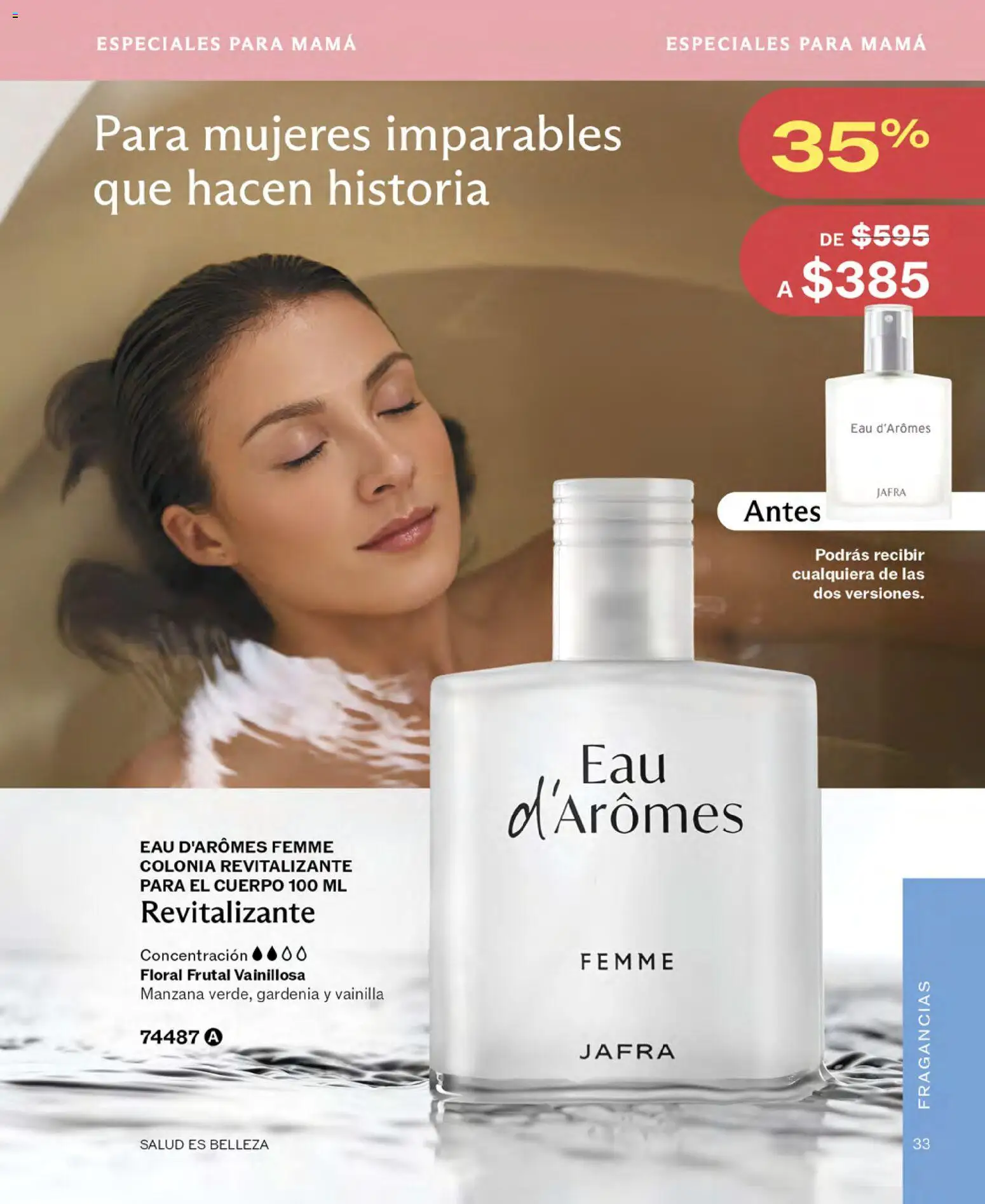 Nuevas ofertas de JAFRA válidas en toda la República Mexicana desde el 01.05.2026. ¡Encuentra las mejores ofertas en JAFRA catálogo! | Página: 33 | Productos: Manzana