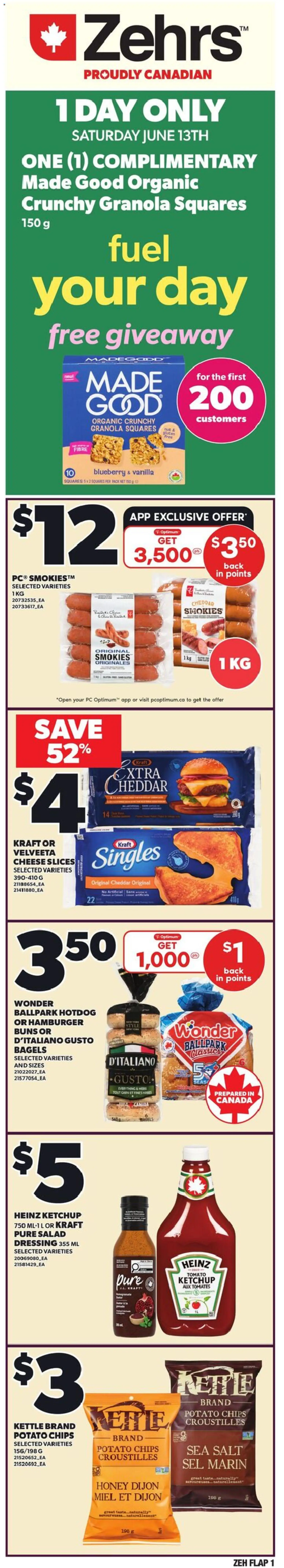 Zehrs flyer valid from 11.06.2026 | Page: 2 | Products: Chips, Ketchup, Salad, PC