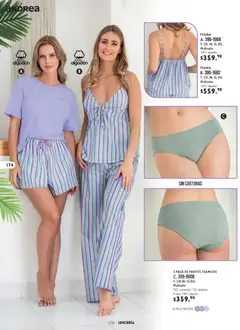 Vista previa de Andrea catálogo Lencería & vestir interior, nuevo folleto de la tienda, válido en México a partir del 24.05.2026 | Página: 34 | Productos: Pijama, Algodón, Lenceria