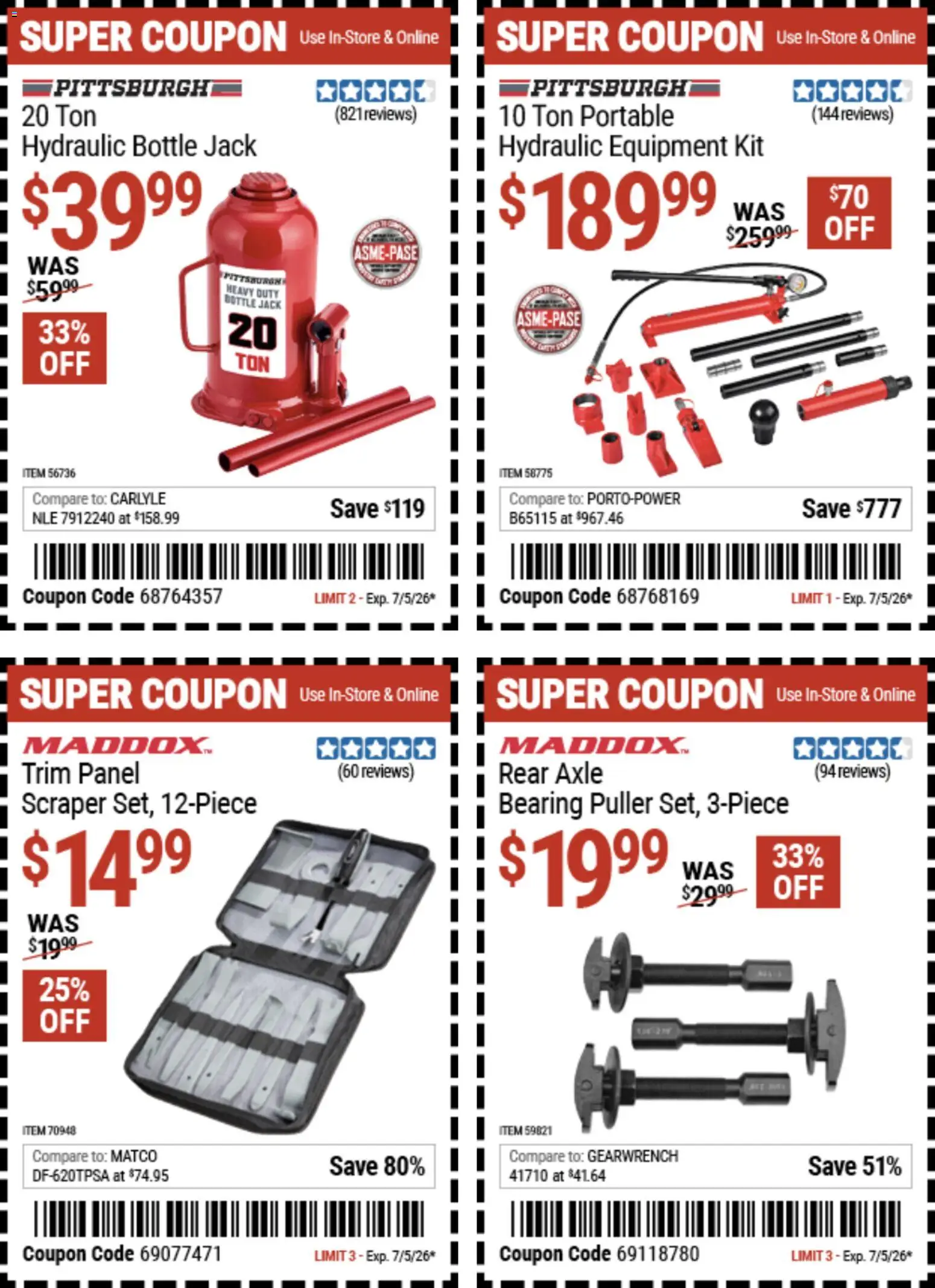 Harbor Freight Weekly Ad - valid from 06/22/2026 | Page: 12 | Products: Trim