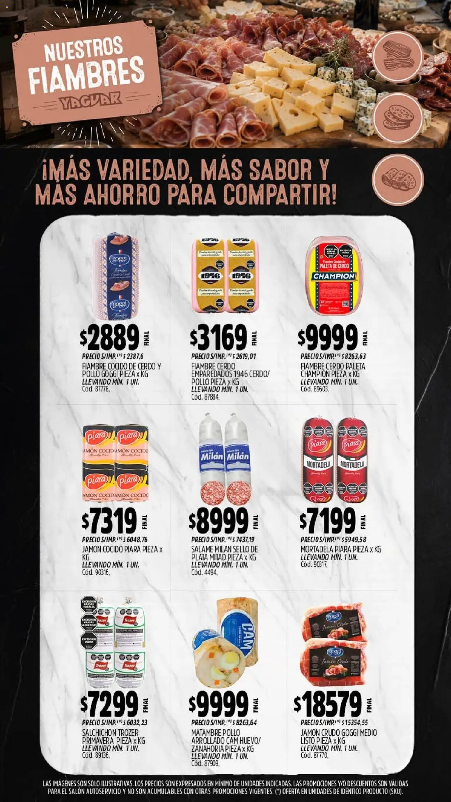 Yaguar - Oferta Semanal Parque Chacabuco │ válido desde el 21/09/2026 | Página: 9 | Productos: Pollo, Jamón cocido, Paleta, Jamón