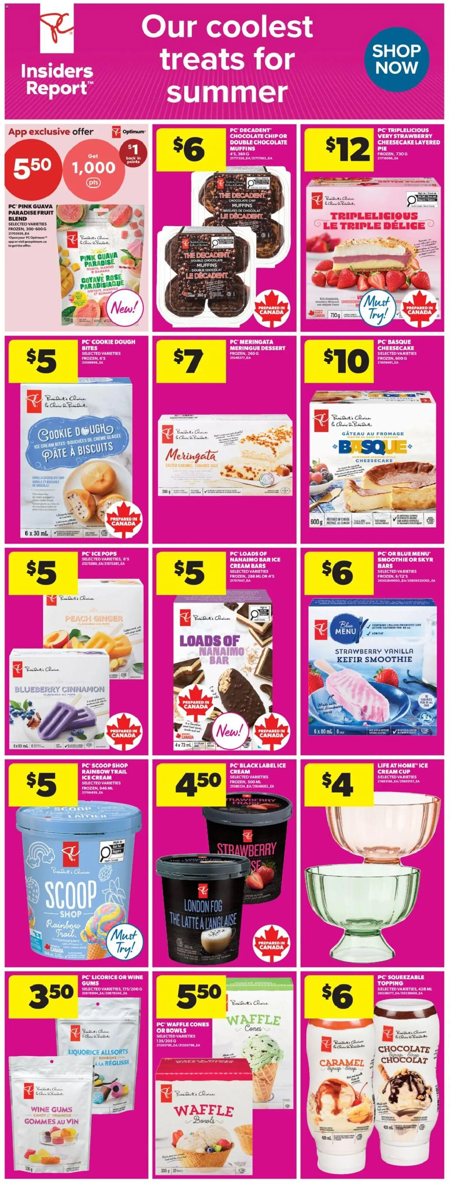 Real Canadian Superstore flyer valid from 18.06.2026 | Page: 16 | Products: Ice cream, PC, Chocolate, Wine