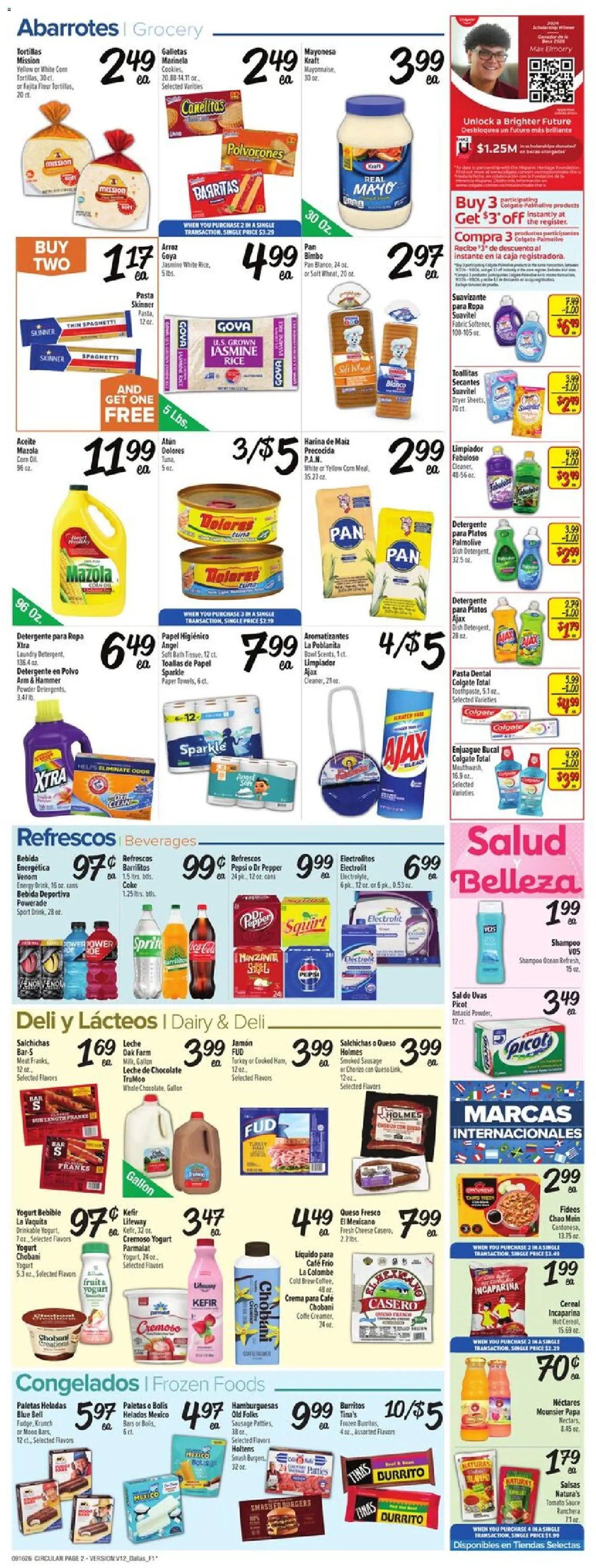 Fiesta Mart Weekly Ad - valid from 09/16/2026 | Page: 2 | Products: Pasta, Tomato, Spaghetti, Energy drink