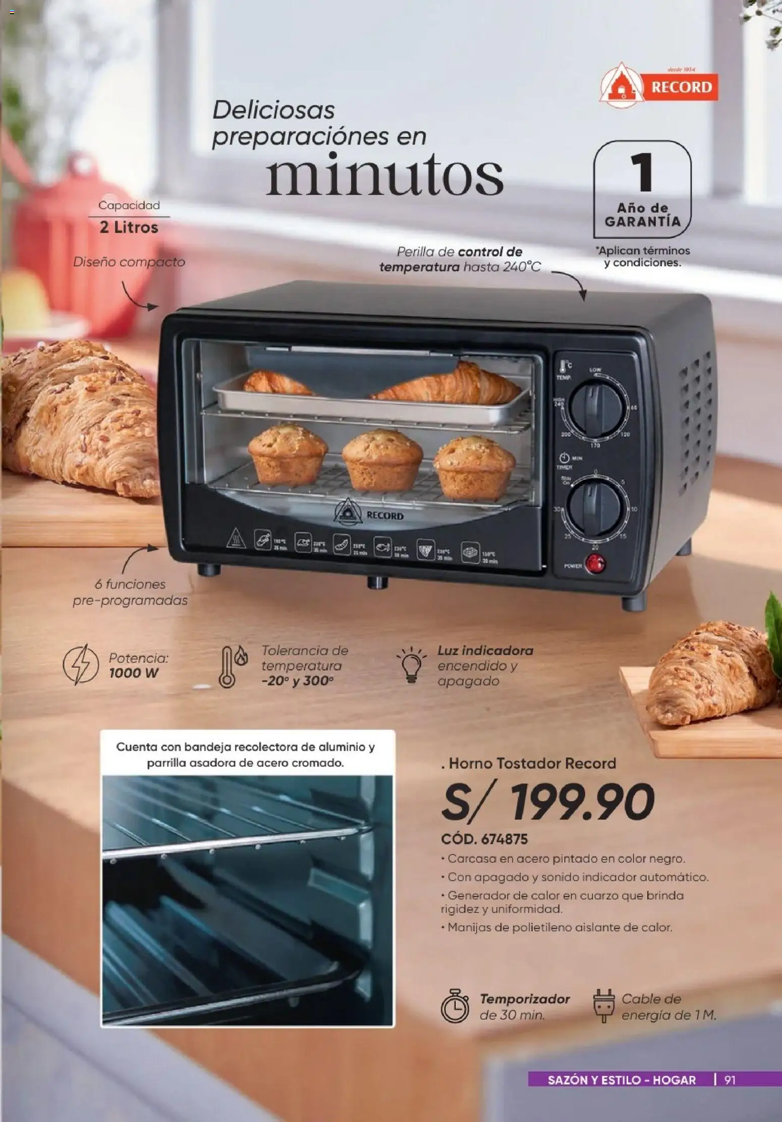 Catálogo Azzorti válido desde 20/09/2026 | Página: 91 | Productos: Cable, Horno, Parrilla