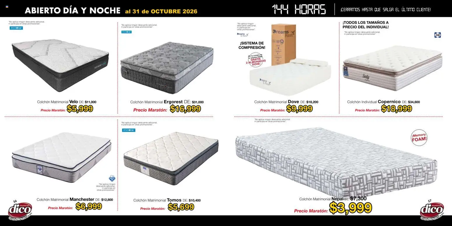 Nuevas ofertas de Muebles Dico válidas en toda la República Mexicana desde el 22/01/2026. ¡Encuentra las mejores ofertas en Muebles Dico catálogo! | Página: 29
