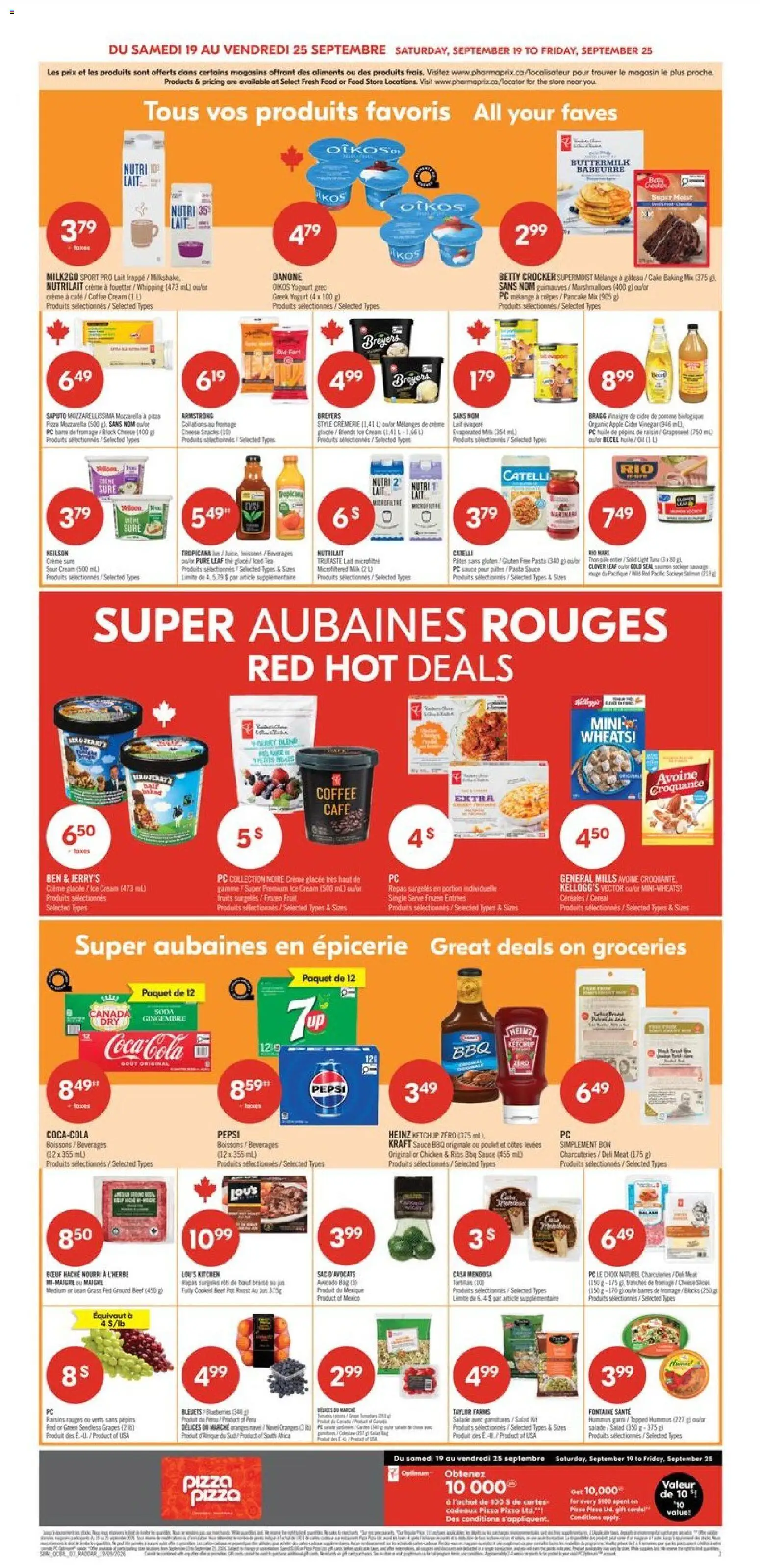 Pharmaprix flyer valid from Sep 19, 2026 | Page: 6 | Products: Pasta, Cream, Fruit, PC
