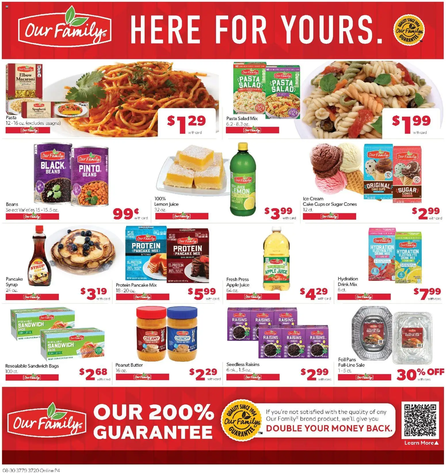 Family Fare Weekly Ad - IA - valid from 08/30/2026 | Page: 10 | Products: Chocolate, Pasta, Water, Sugar