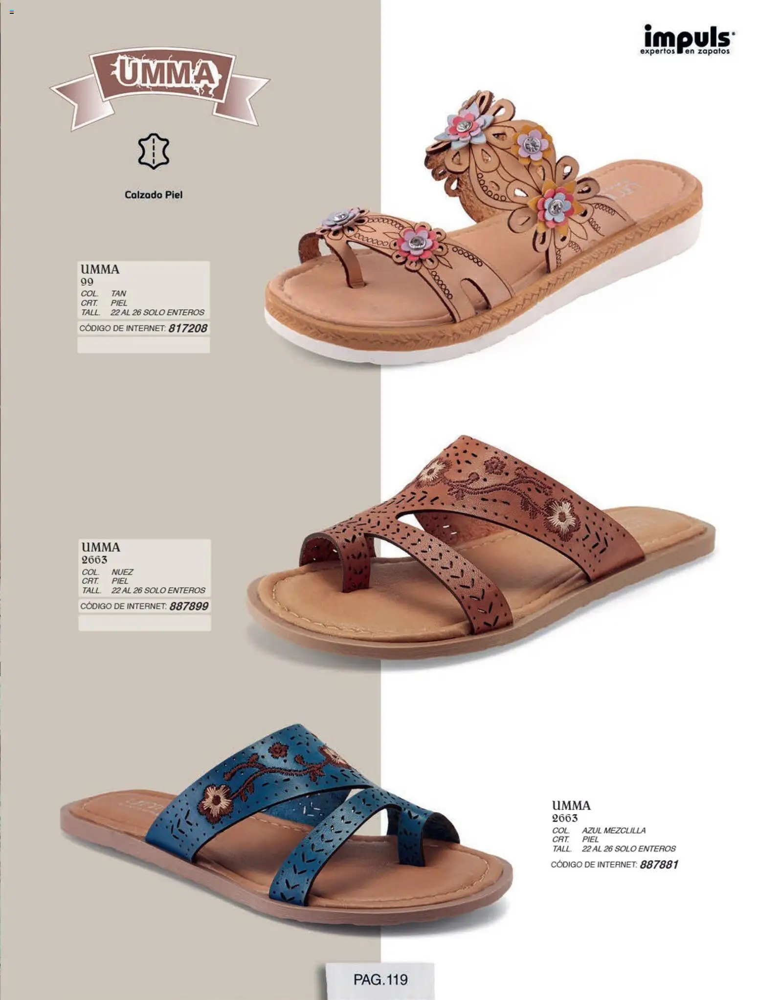 Nuevas ofertas de Impuls válidas en toda la República Mexicana desde el 01/07/2026. ¡Encuentra las mejores ofertas en Impuls catálogo Otoño Invierno! | Página: 121 | Productos: Zapatos, Nuez