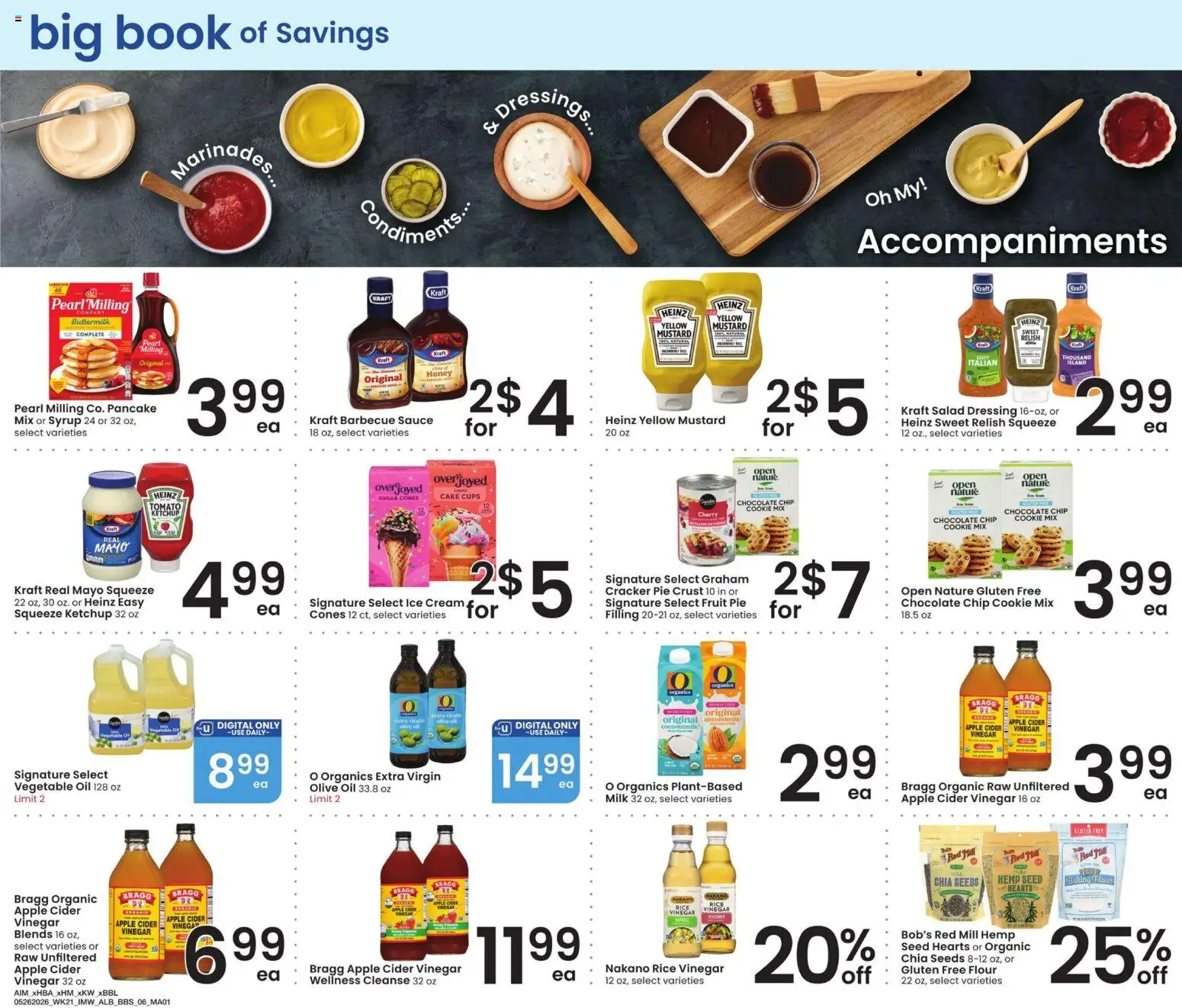 Albertsons Big Book of Savings - valid from 26.05.2026 | Page: 6 | Products: Oil, Ice cream, Sugar, Chocolate Chip
