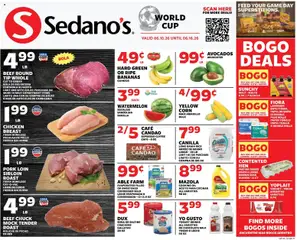 Preview of Sedano's weekly ads valid from 10.06.2026
