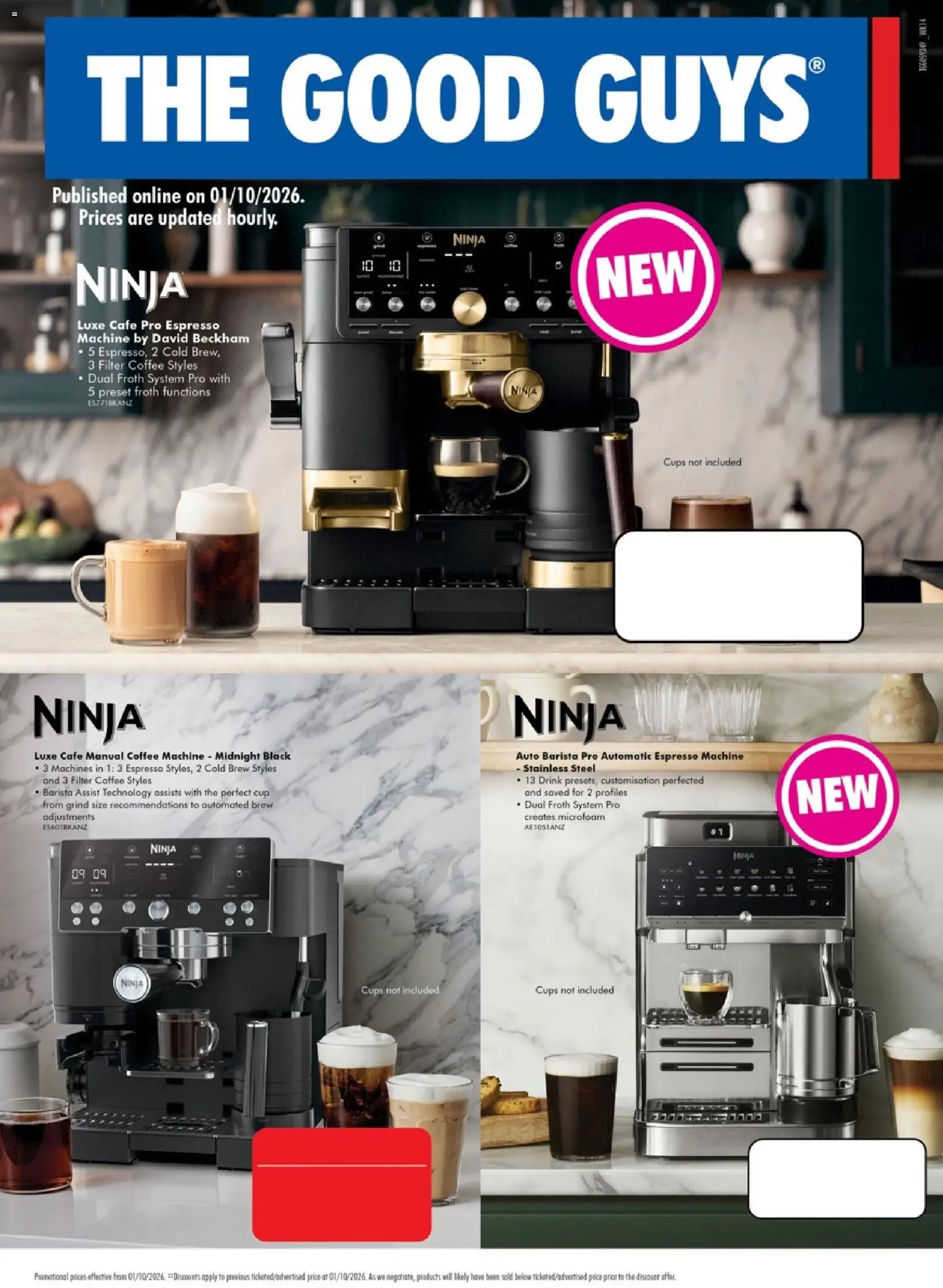 The Good Guys catalogue - valid from 01/10/2026 | Page: 2 | Products: Cups, Coffee, Espresso machine