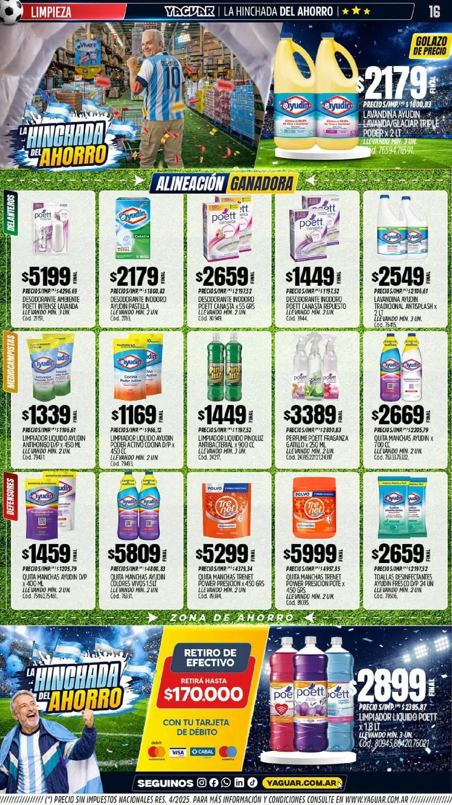 Yaguar catálogo │ válido desde el 08.06.2026 | Página: 16 | Productos: Perfume, Polvo, Desodorante, Canasta
