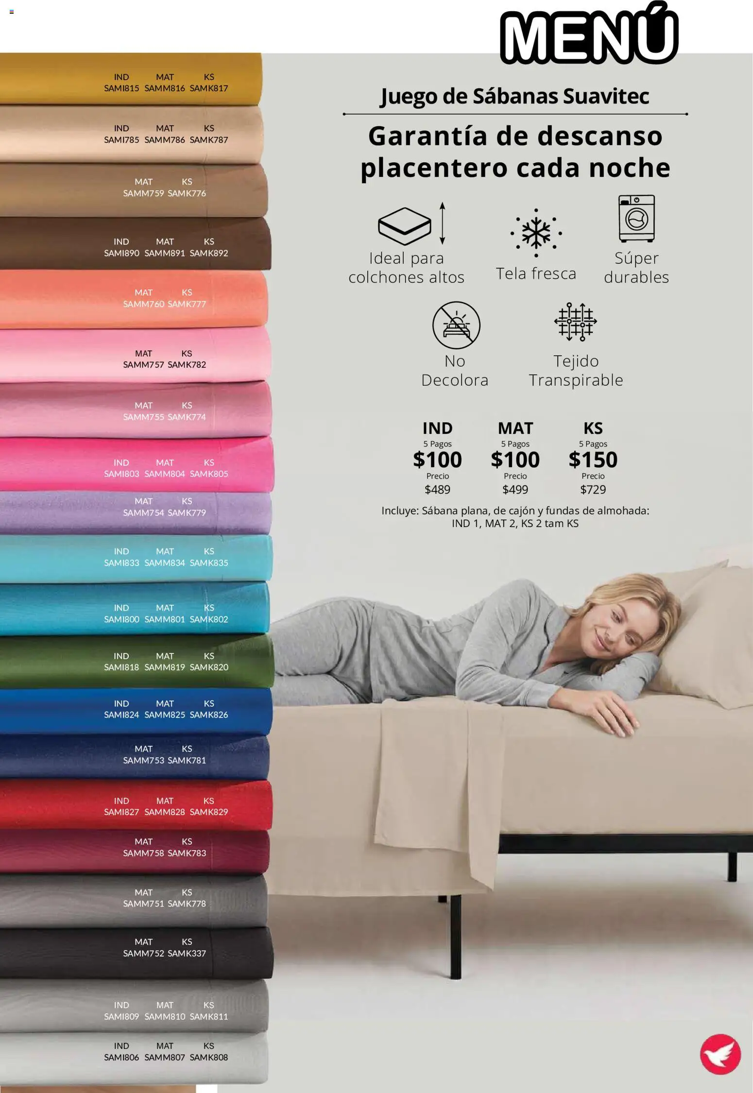 Nuevas ofertas de Colchas Concord válidas en toda la República Mexicana desde el 15/10/2026. ¡Encuentra las mejores ofertas en Colchas Concord catálogo! | Página: 112