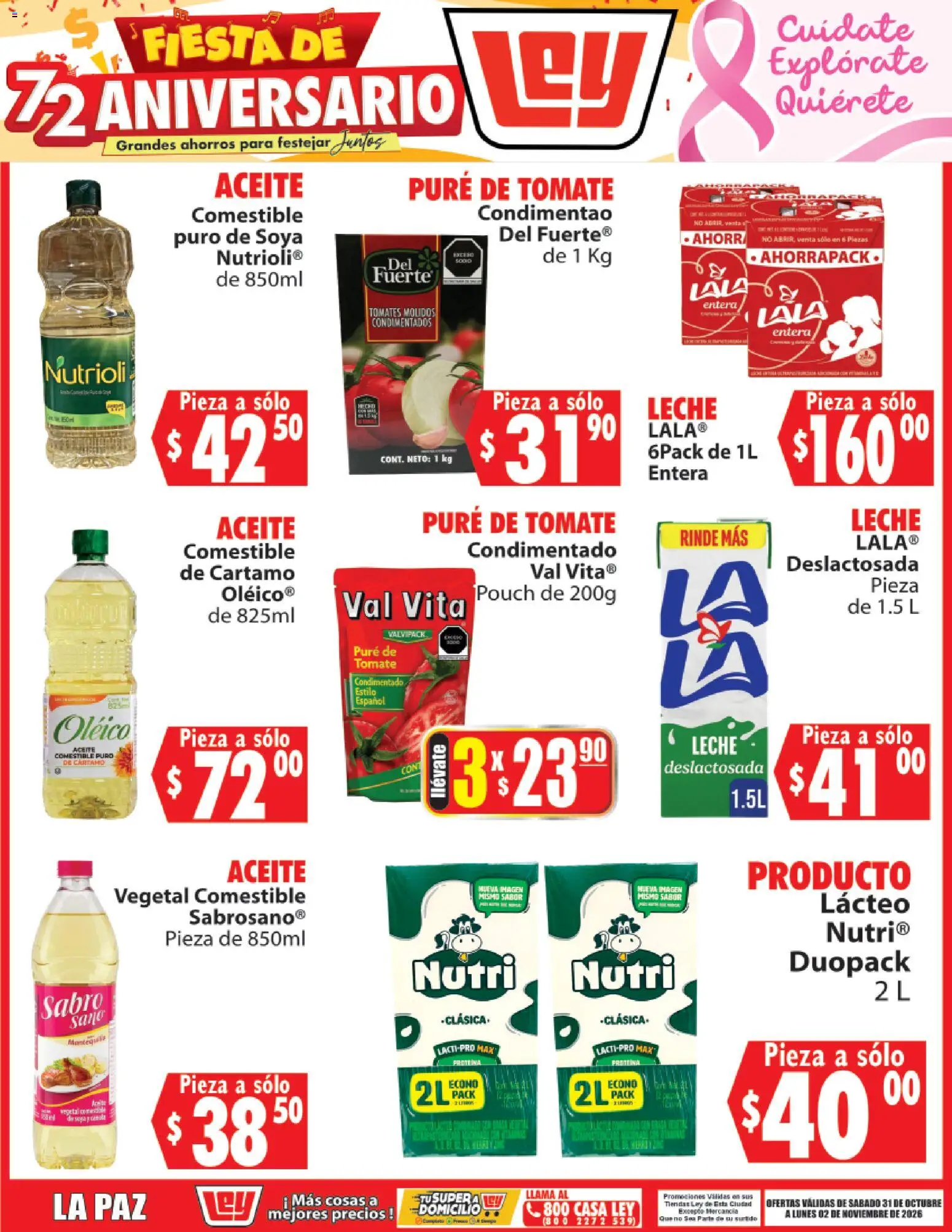 Nuevas ofertas de Casa Ley válidas en toda la República Mexicana desde el 31/10/2026. ¡Encuentra las mejores ofertas en Casa Ley folleto Autoservicio La Paz! | Página: 1
