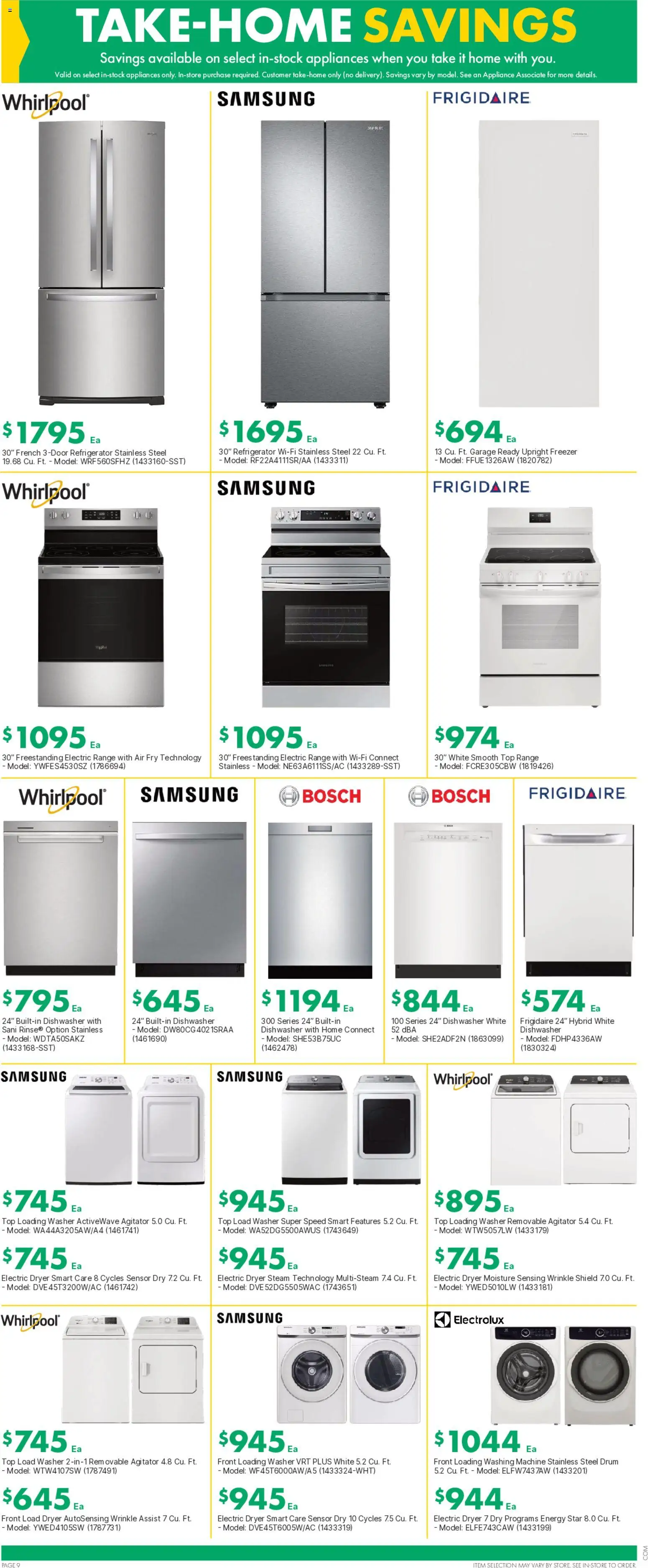 Kent flyer valid from Sep 24, 2026 | Page: 10 | Products: Refrigerator, Washing machine, Dryer, Dishwasher