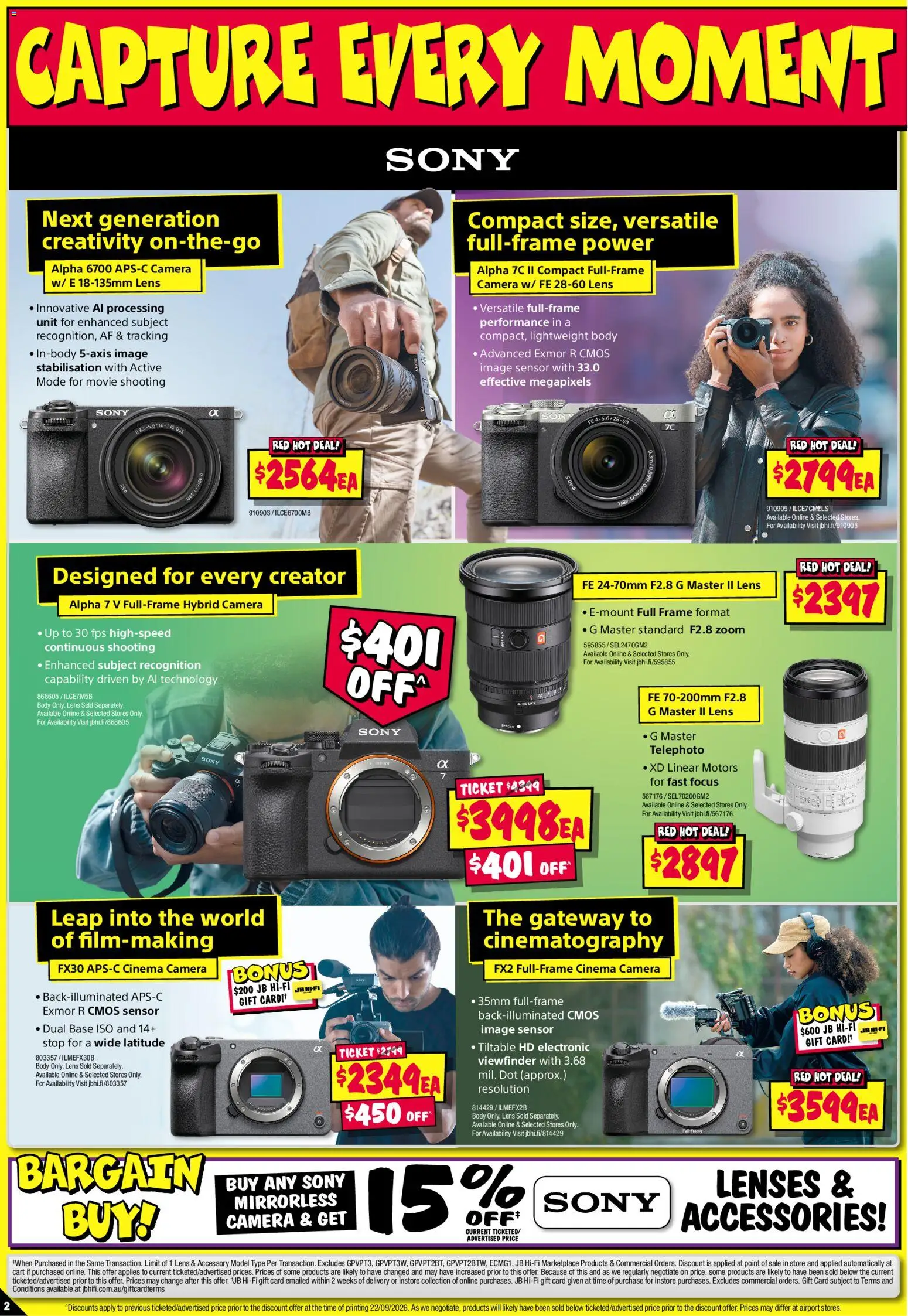 JB Hi-Fi catalogue - valid from 01/10/2026 | Page: 2 | Products: Cart, Accessories, Camera