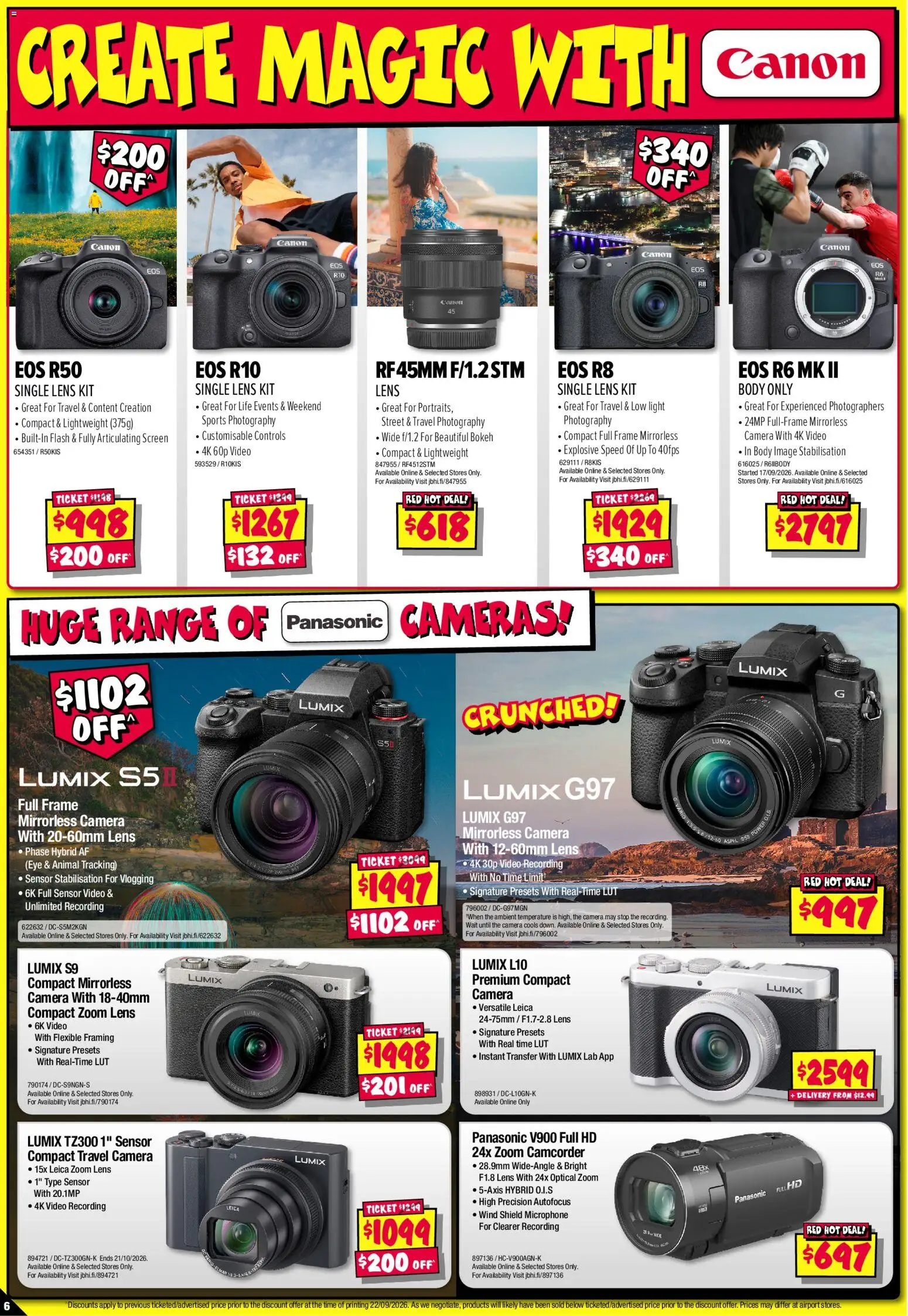 JB Hi-Fi catalogue - valid from 01/10/2026 | Page: 6 | Products: Light, Camera, Screen, Video