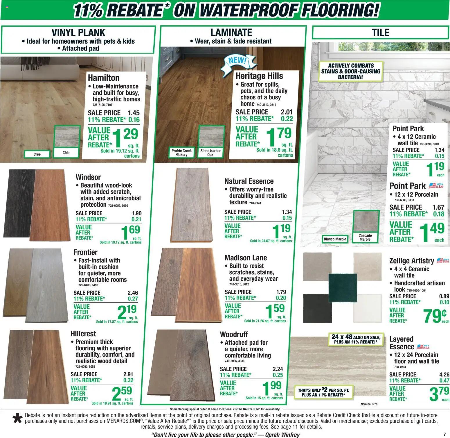 Menards Weekly Ad - valid from 07/23/2026 | Page: 9 | Products: Cushion