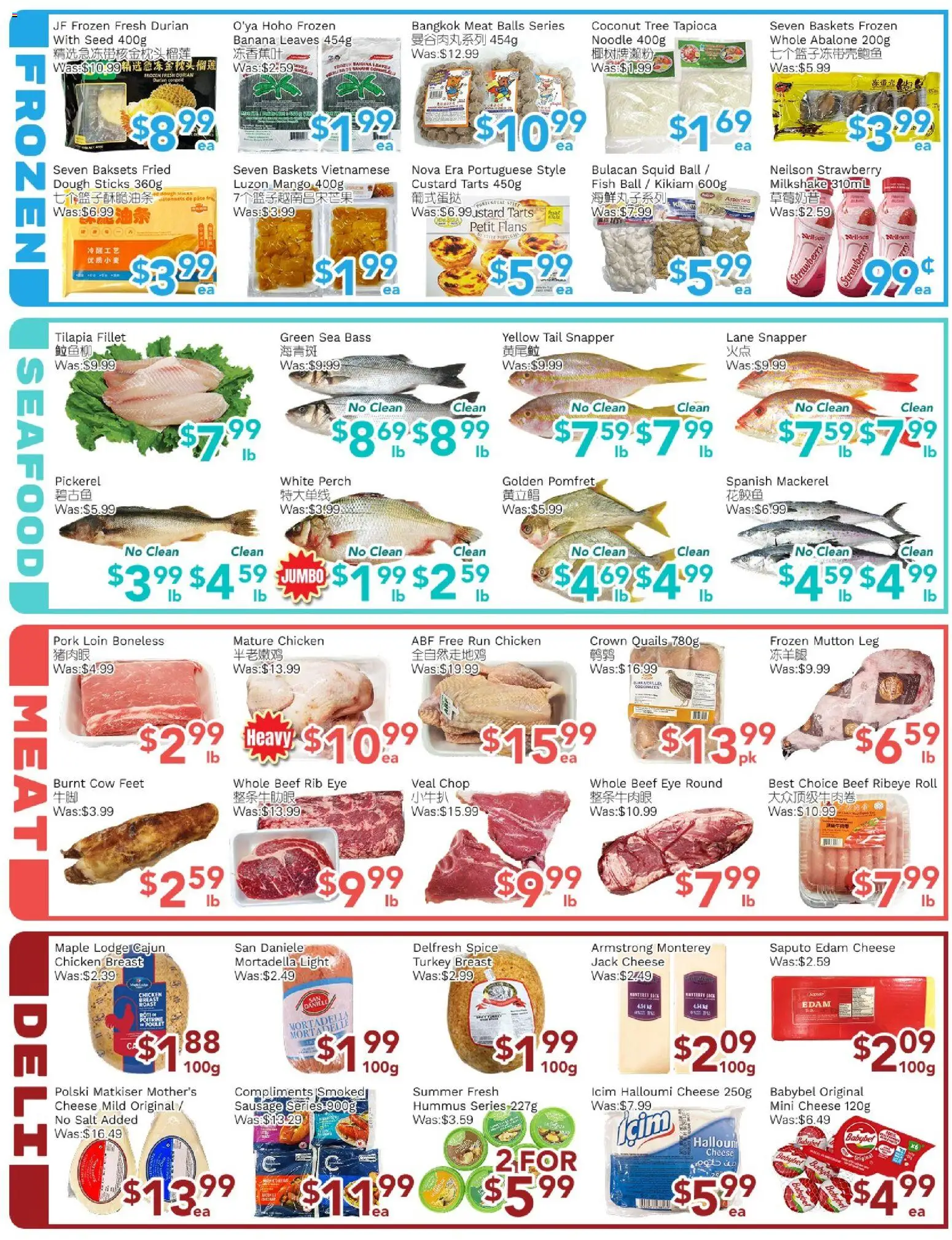 Ample Food Market flyer valid from 10.04.2026 | Page: 4 | Products: Fish, Beef, Cheese, Chicken