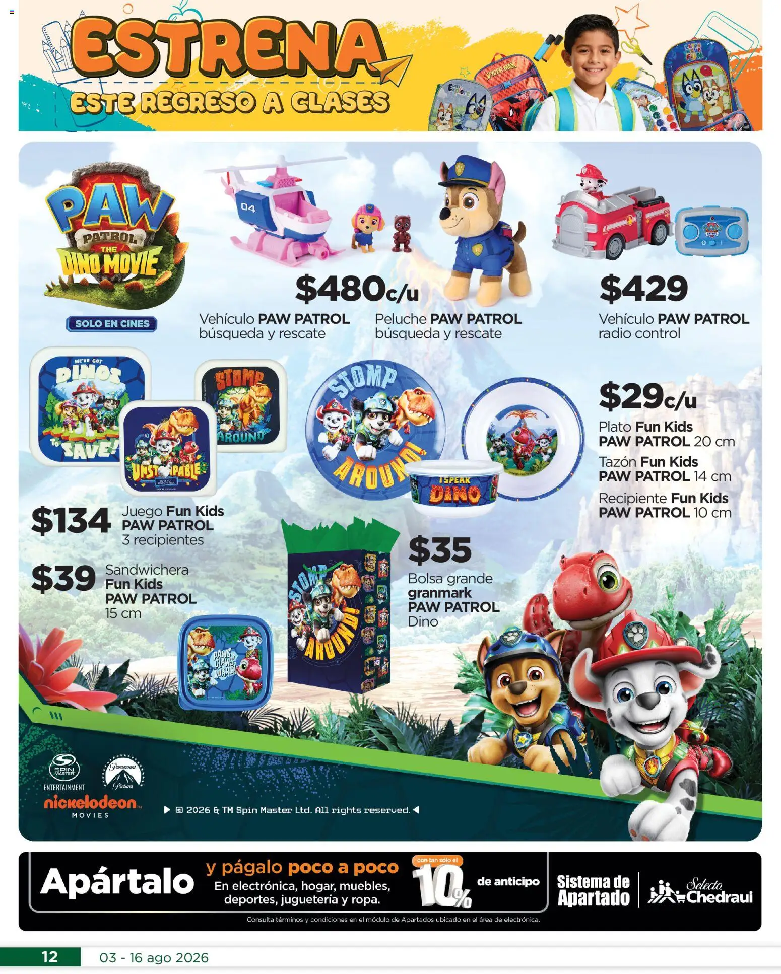 Nuevas ofertas de Chedraui válidas en toda la República Mexicana desde el 03/08/2026. ¡Encuentra las mejores ofertas en Chedraui folleto Por Ti ofertones del verano! | Página: 12