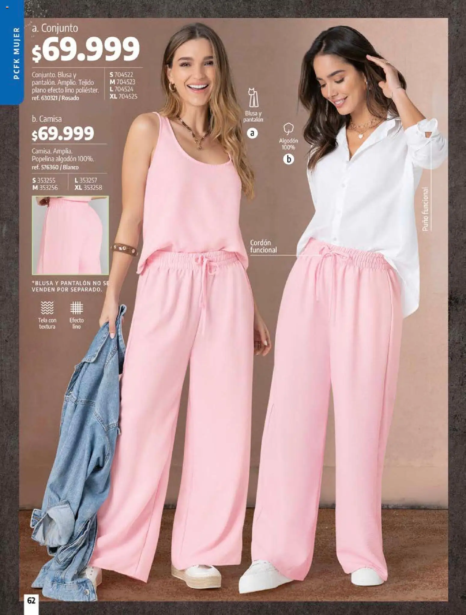 Pacifika revista - valida desde el 12/07/2026 | Página: 62 | Productos: Algodón, Conjunto, Camisa, Blusa