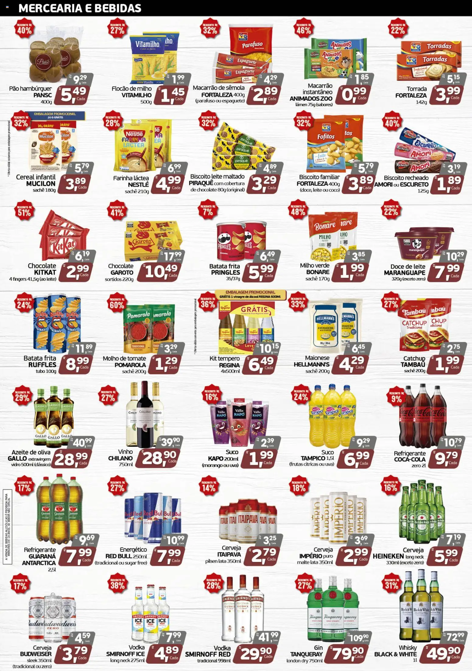 Cometa Supermercados Folheto - válido de 27/08/2026 | Página: 2 | Produtos: Bebidas, Vodka, Milho, Batata frita
