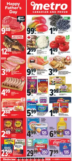 Preview of Metro weekly flyer - Québec from shop Metro valid from 18.06.2026