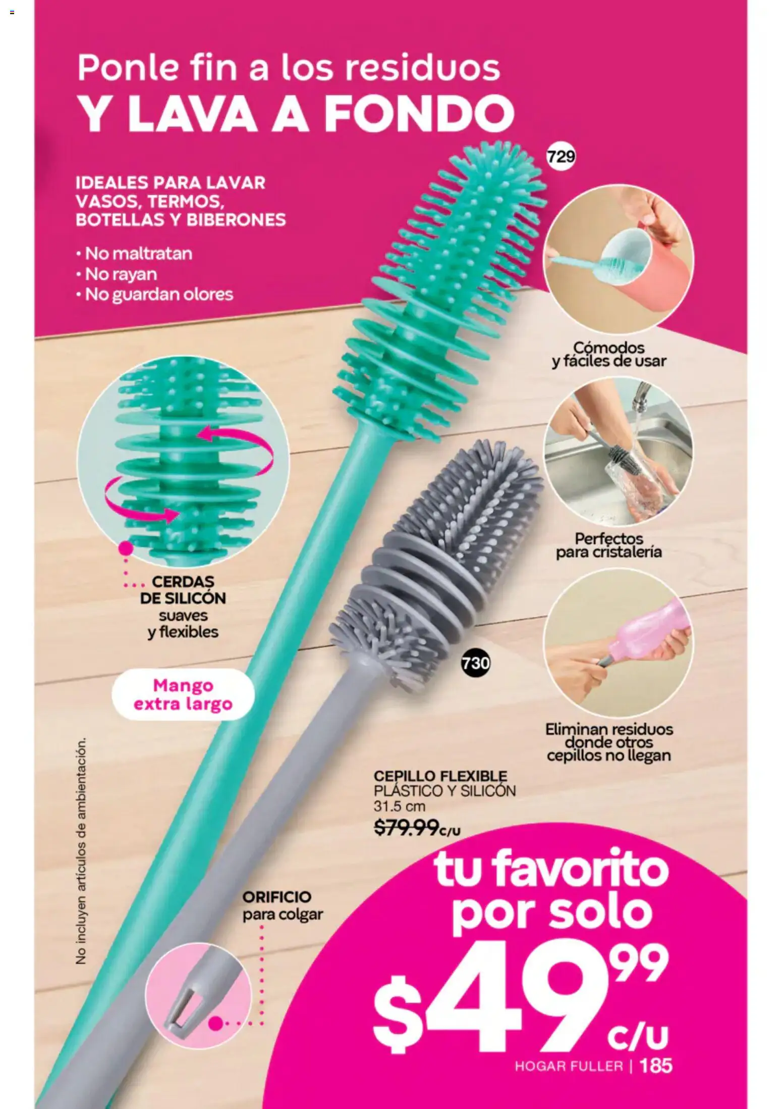 Nuevas ofertas de Fuller válidas en toda la República Mexicana desde el 22/07/2026. ¡Encuentra las mejores ofertas en Fuller campaña 8 2026! | Página: 171 | Productos: Cepillo, Mango, Flexible, Biberones