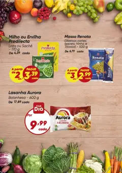 Dia ofertas - Pré-Visualização do folheto da loja Dia, válido de 06/08/2026 | Página: 4 | Produtos: Ervilha, Massa, Lasanha