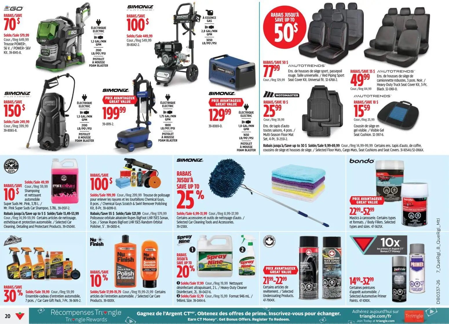 Canadian Tire flyer valid from Sep 10, 2026 | Page: 20 | Products: Foam, Tools