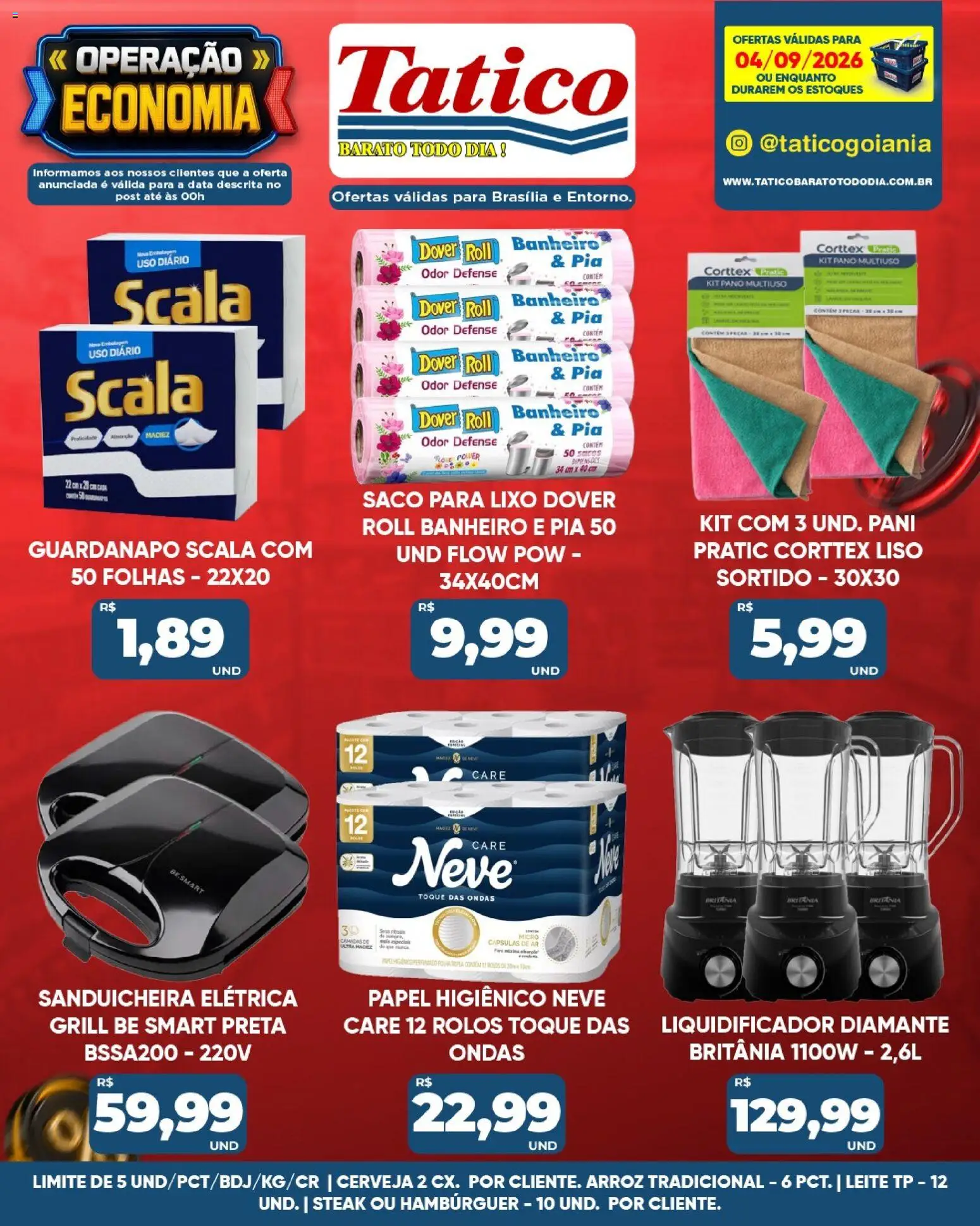 Tatico Folheto - válido de 05/09/2026 | Página: 43 | Produtos: Grill, Cápsulas, Liquidificador, Arroz