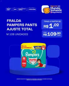 Pague Menos - Catálogo atual - Pré-Visualização do folheto da loja Pague Menos, válido de 14/09/2026 | Página: 4 | Produtos: Pampers, Fraldas