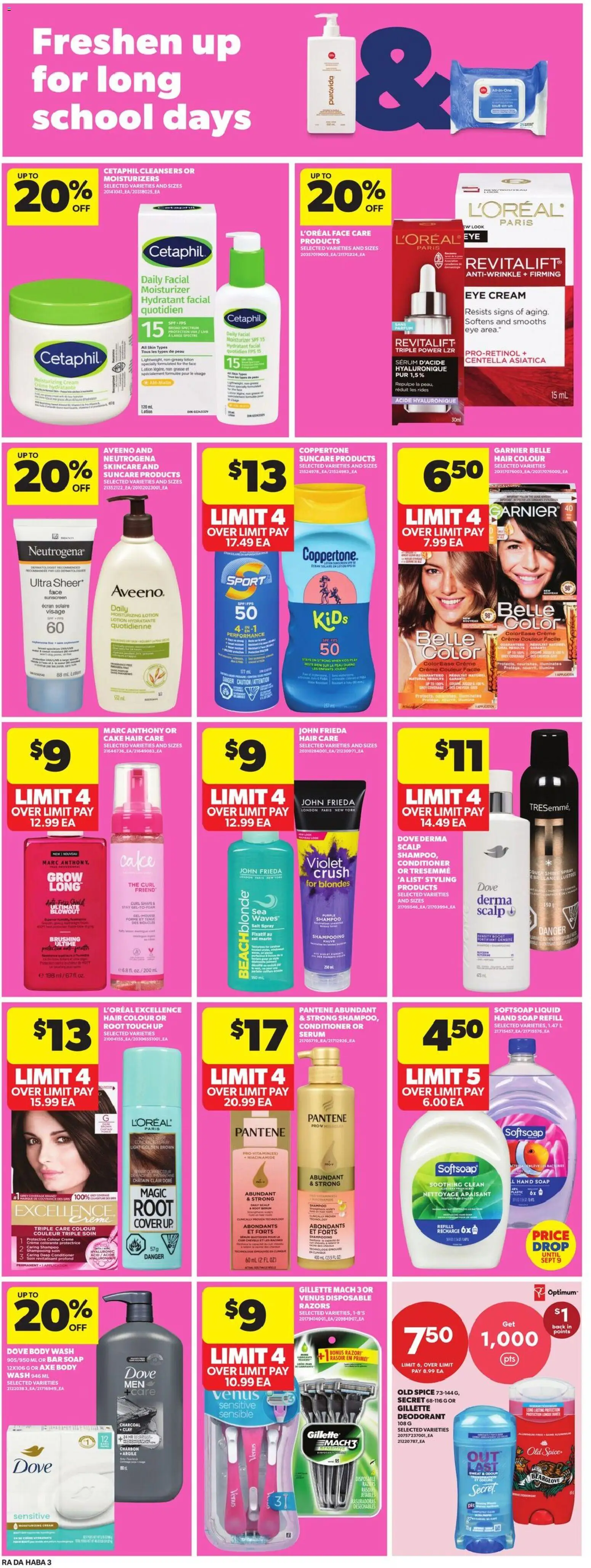 Atlantic Superstore flyer valid from Aug 6, 2026 | Page: 18 | Products: Shampoo, Conditioner, Soap, Deodorant