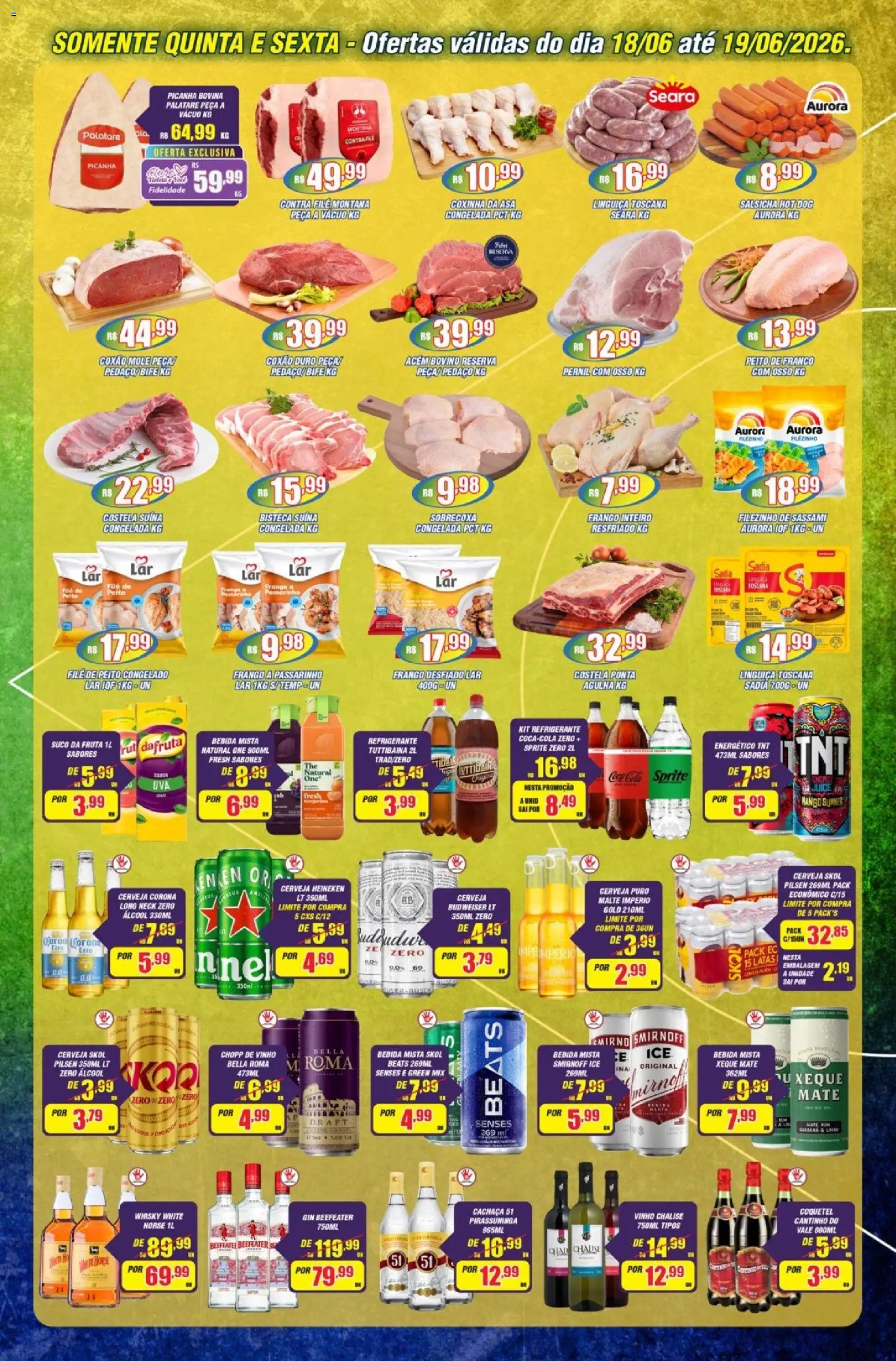 Violeta Supermercados Folheto - válido de 16.06.2026 | Página: 2 | Produtos: Picanha, Pernil, Bebida, Cera