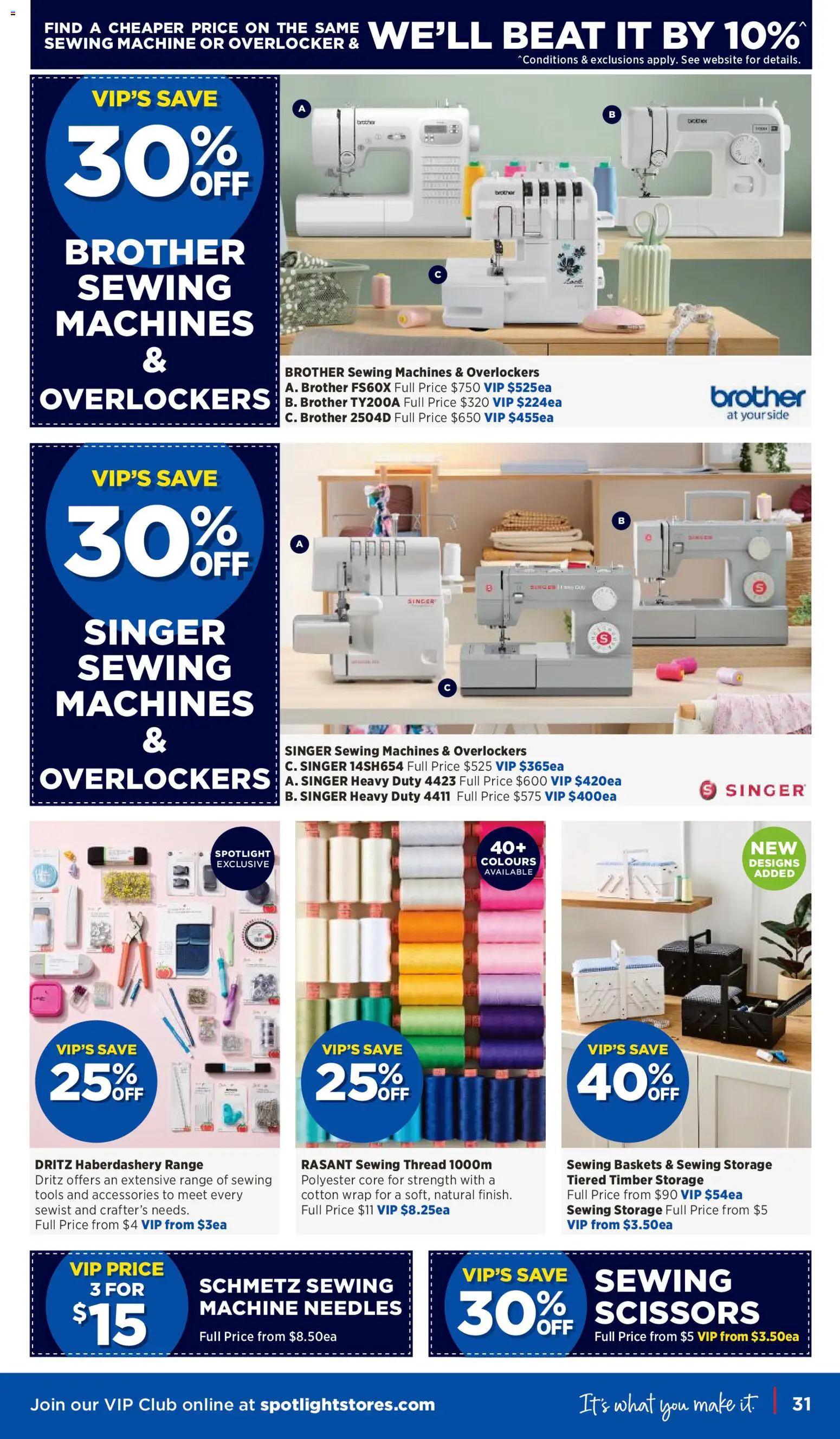Spotlight catalogue - valid from 03.06.2026 | Page: 31 | Products: Scissors, Accessories, Tools, Sewing machine